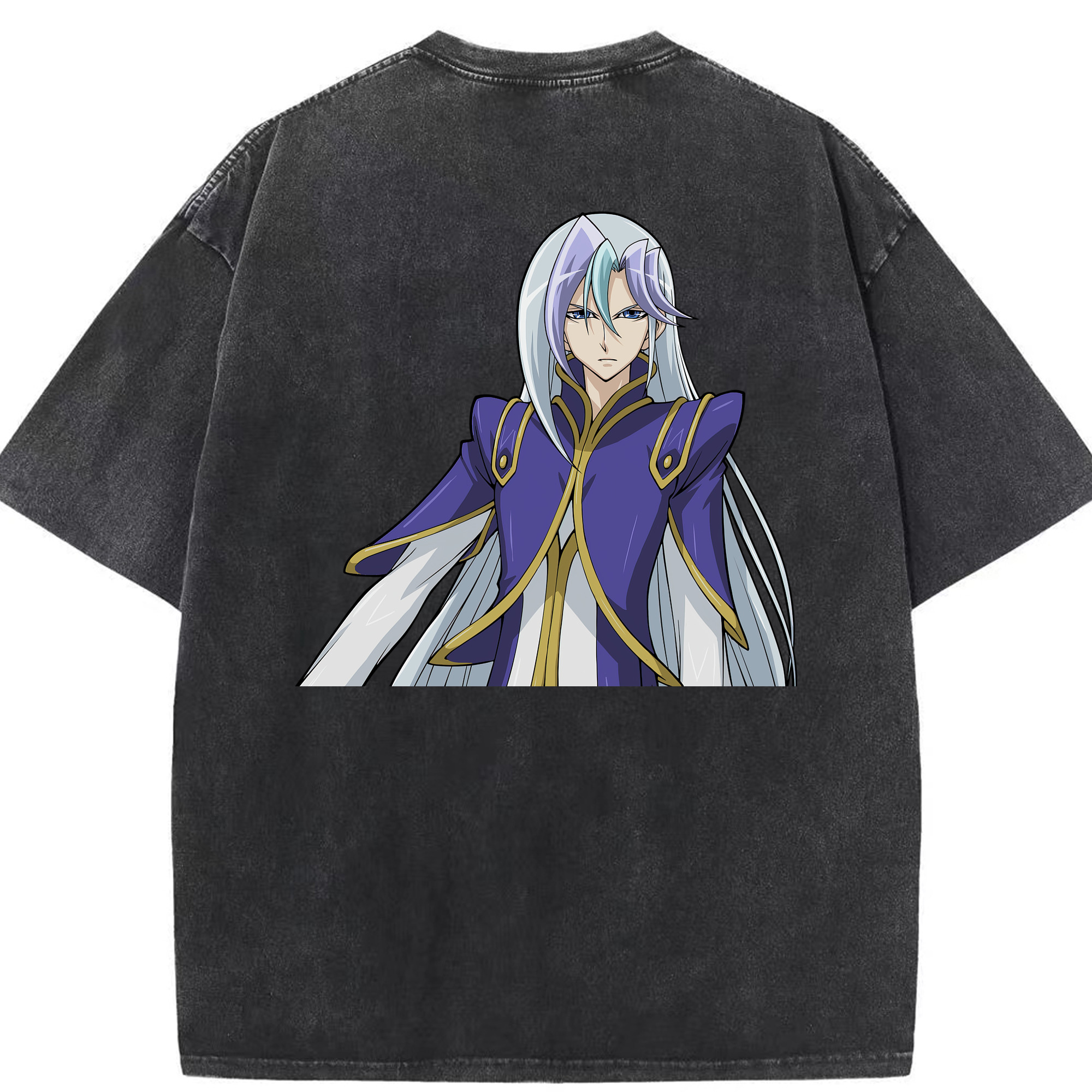 （画像用） 遊☆戯☆王 Yu-Gi-Oh! 綿100% ヴィンテージ風 半袖Tシャツ（背面プリント）