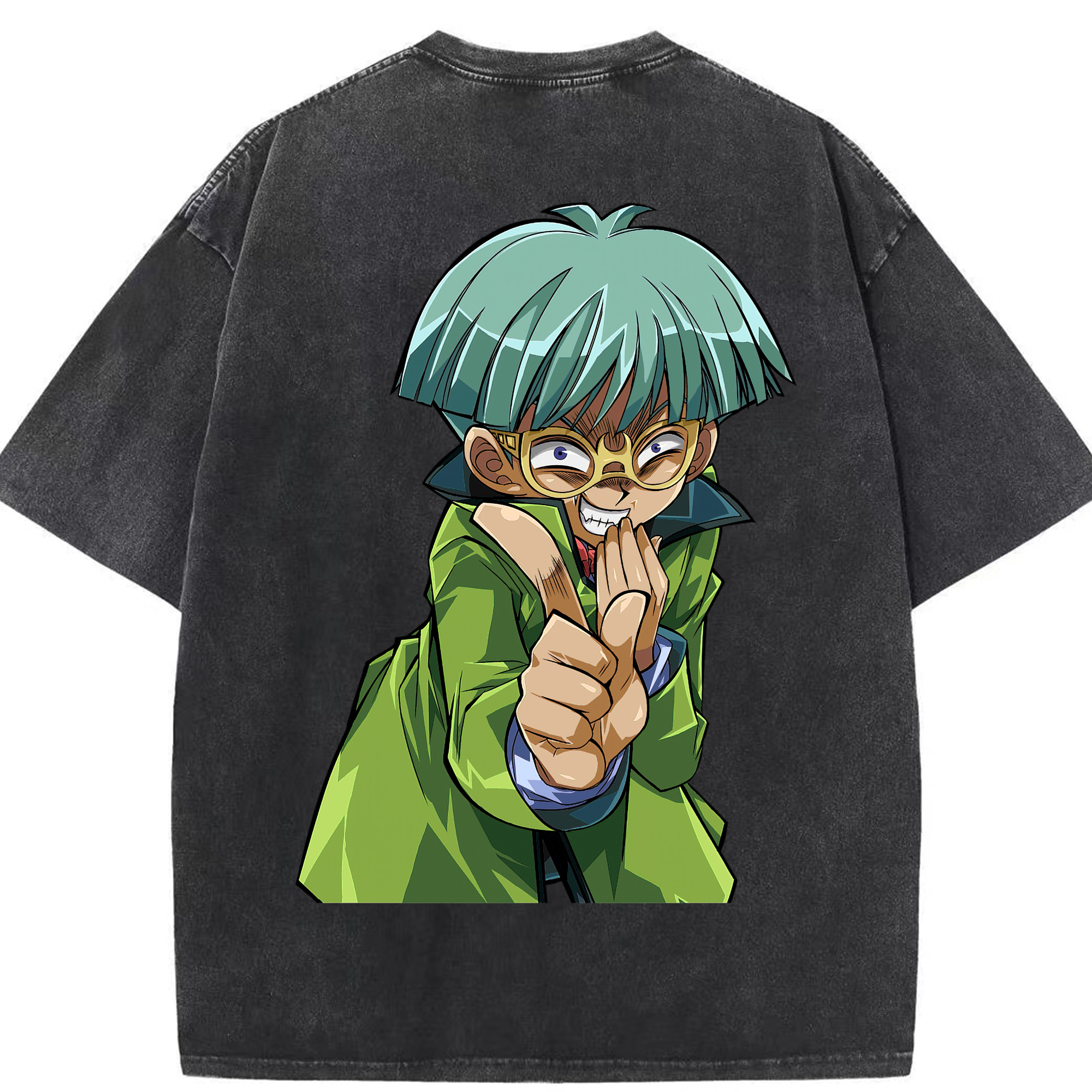 （画像用） 遊☆戯☆王 Yu-Gi-Oh! 綿100% ヴィンテージ風 半袖Tシャツ（背面プリント）
