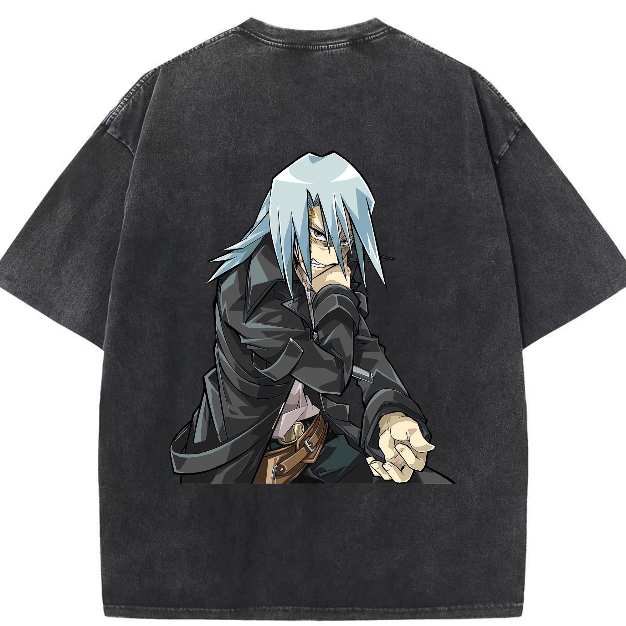 （画像用） 遊☆戯☆王 Yu-Gi-Oh! 綿100% ヴィンテージ風 半袖Tシャツ（背面プリント）
