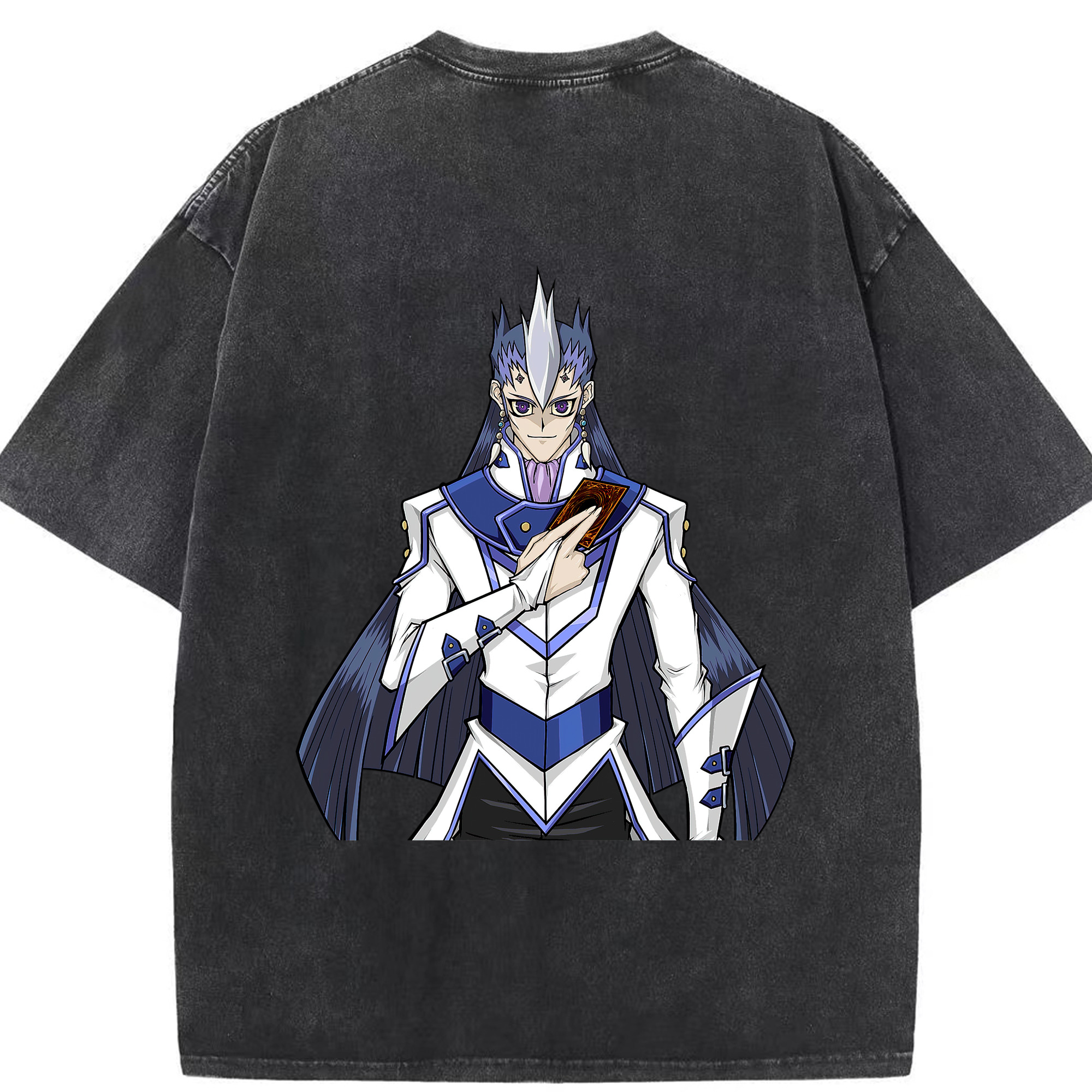 （画像用） 遊☆戯☆王 Yu-Gi-Oh! 綿100% ヴィンテージ風 半袖Tシャツ（背面プリント）