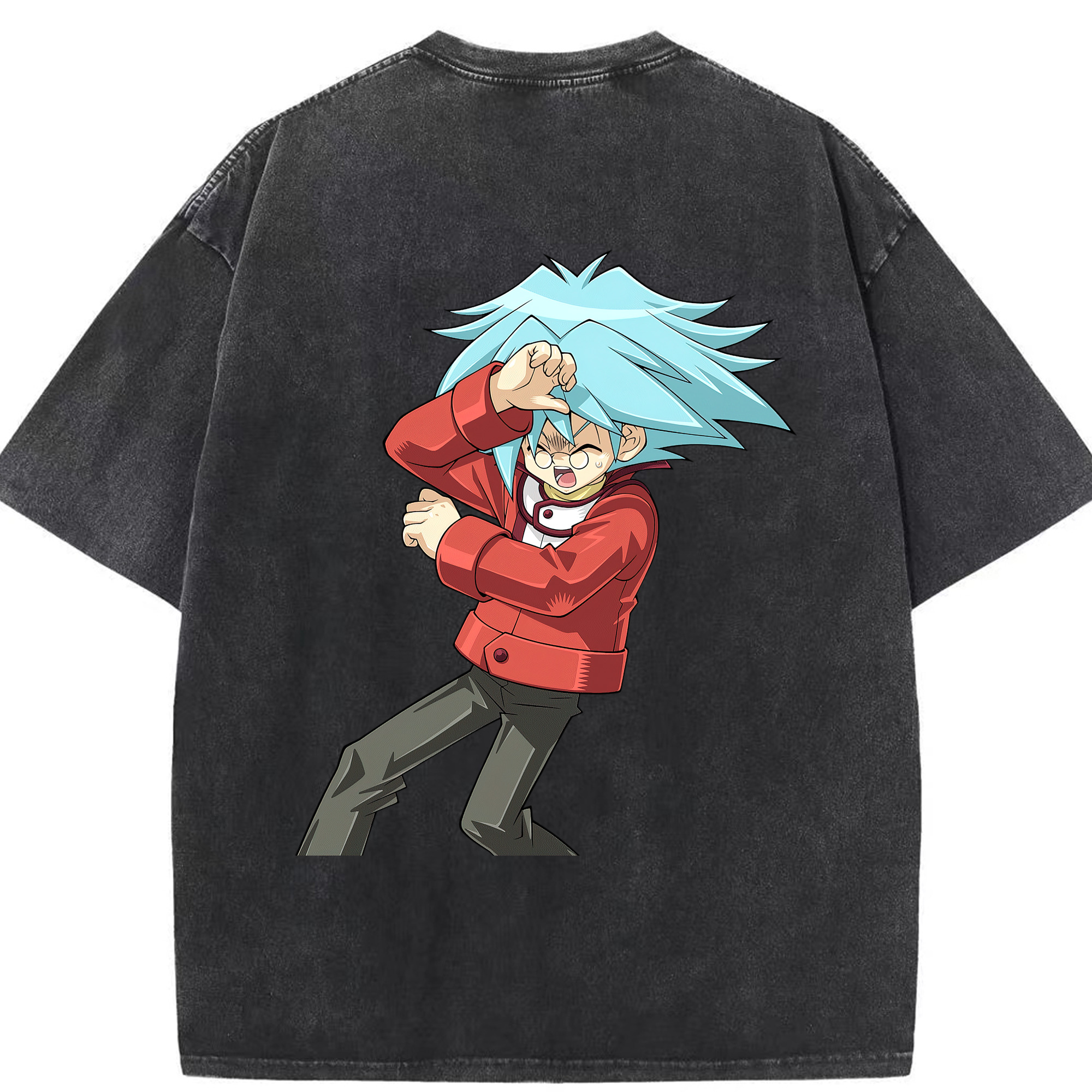 （画像用） 遊☆戯☆王 Yu-Gi-Oh! 綿100% ヴィンテージ風 半袖Tシャツ（背面プリント）