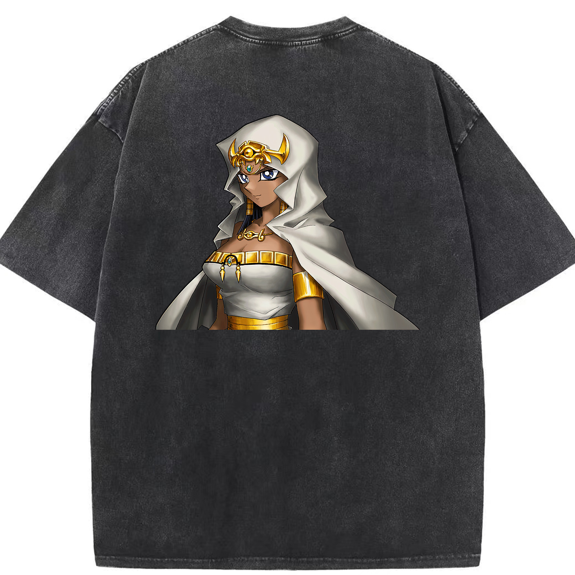 （画像用） 遊☆戯☆王 Yu-Gi-Oh! 綿100% ヴィンテージ風 半袖Tシャツ（背面プリント）