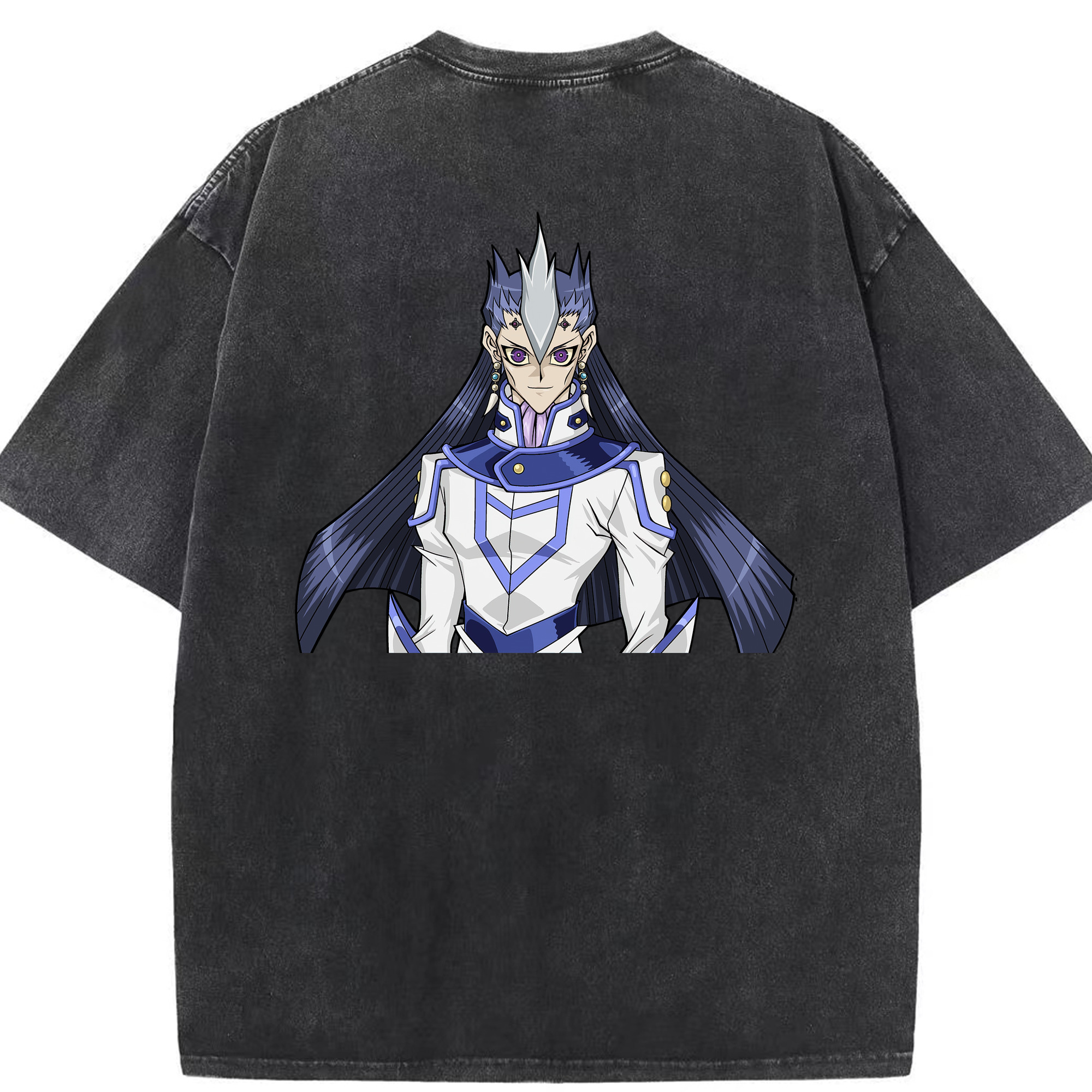 （画像用） 遊☆戯☆王 Yu-Gi-Oh! 綿100% ヴィンテージ風 半袖Tシャツ（背面プリント）