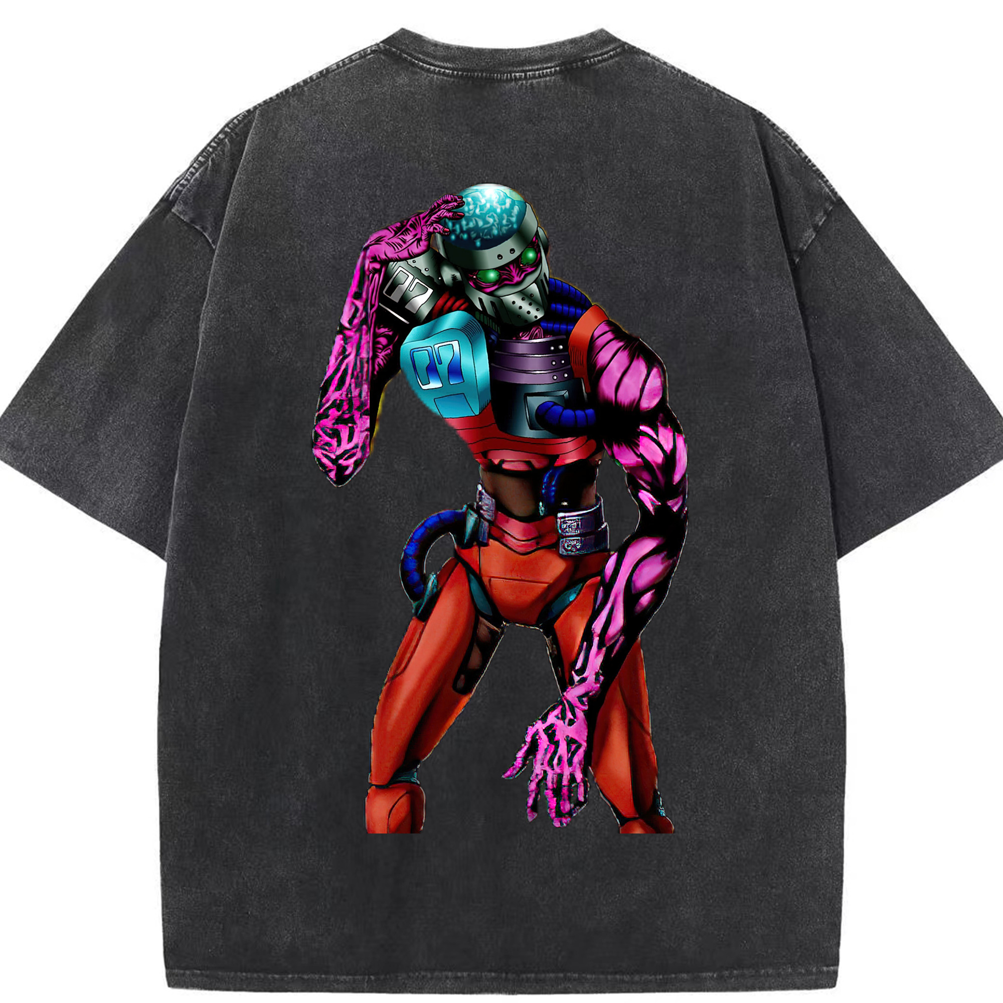 （画像用） 遊☆戯☆王 Yu-Gi-Oh! 綿100% ヴィンテージ風 半袖Tシャツ（背面プリント）