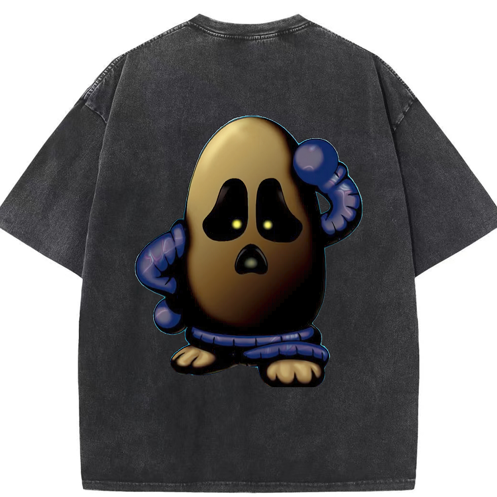 （画像用） 遊☆戯☆王 Yu-Gi-Oh! 綿100% ヴィンテージ風 半袖Tシャツ（背面プリント）