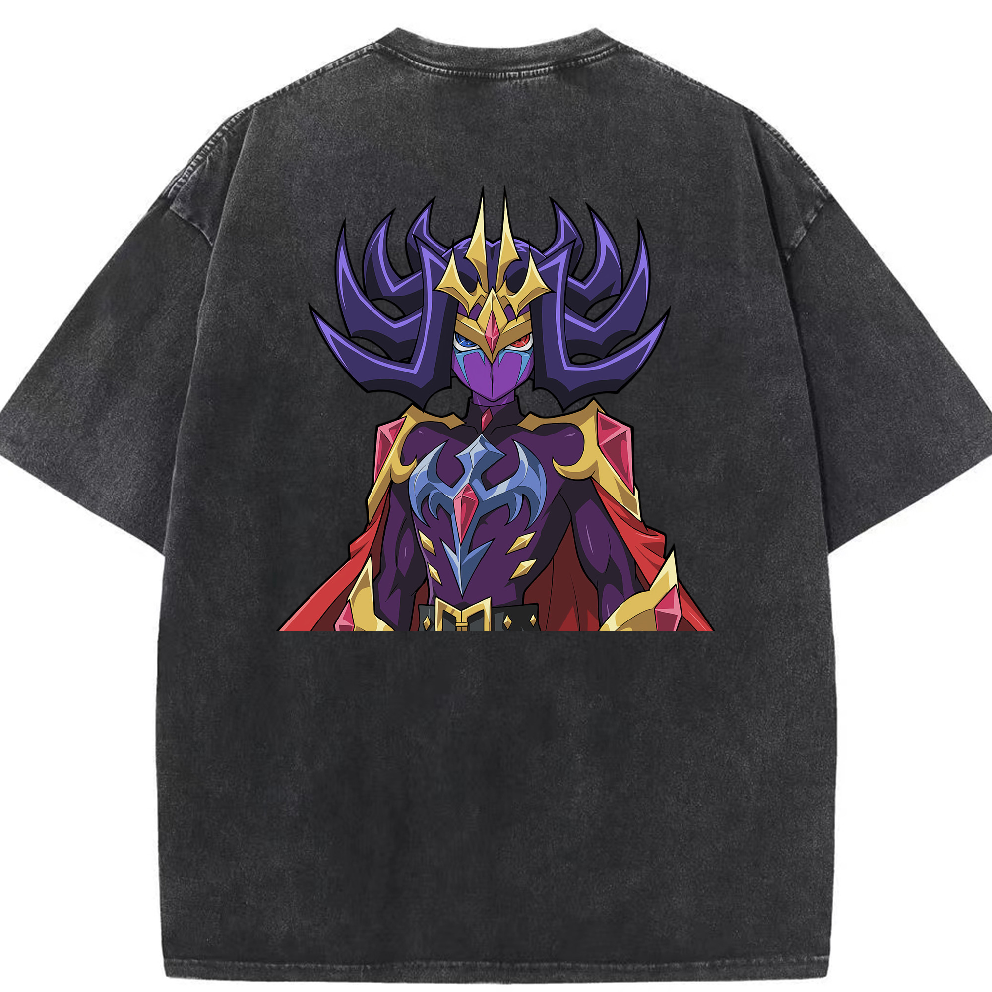 （画像用） 遊☆戯☆王 Yu-Gi-Oh! 綿100% ヴィンテージ風 半袖Tシャツ（背面プリント）