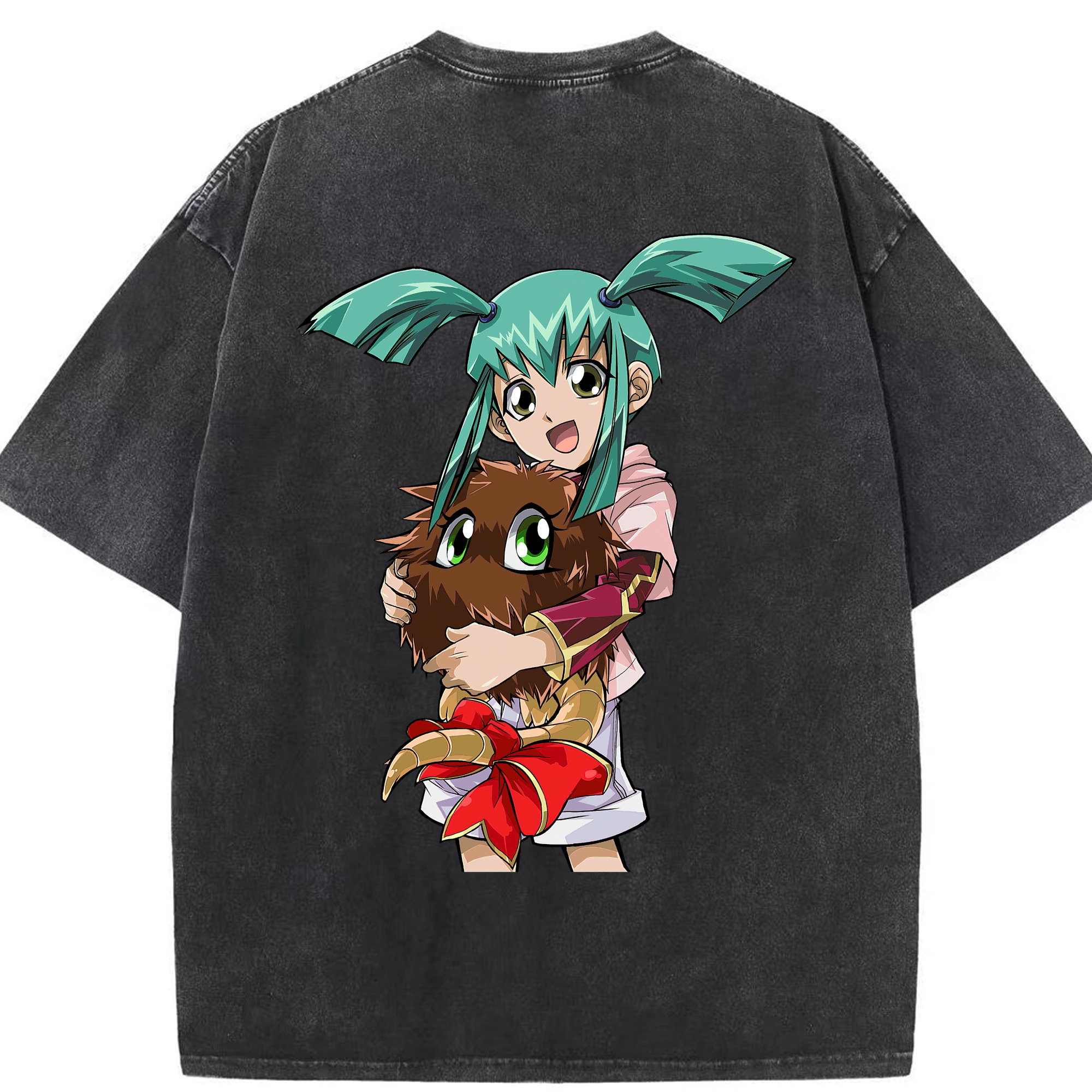 （画像用） 遊☆戯☆王 Yu-Gi-Oh! 綿100% ヴィンテージ風 半袖Tシャツ（背面プリント）