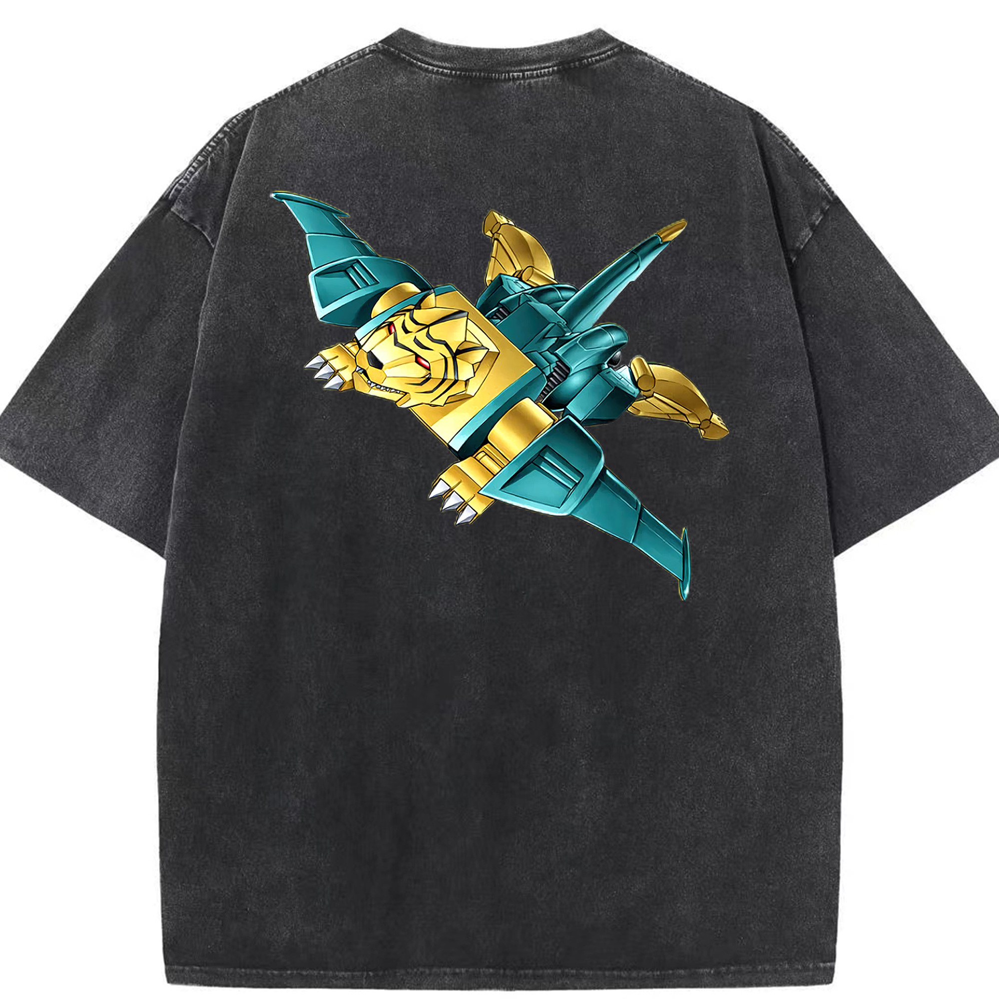 （画像用） 遊☆戯☆王 Yu-Gi-Oh! 綿100% ヴィンテージ風 半袖Tシャツ（背面プリント）