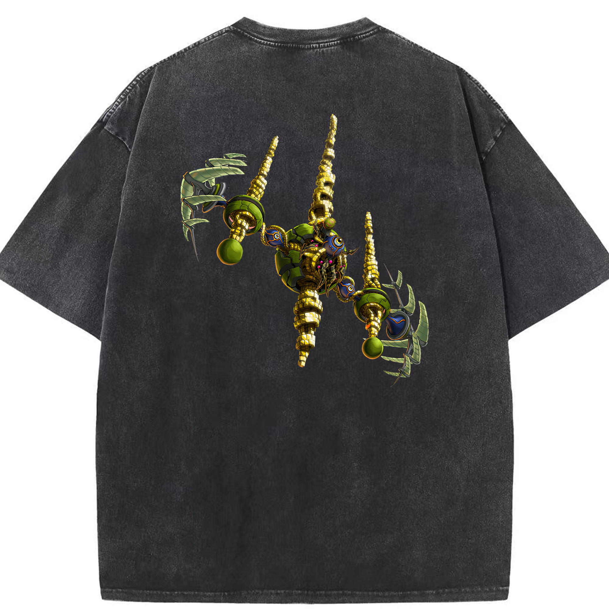 （画像用） 遊☆戯☆王 Yu-Gi-Oh! 綿100% ヴィンテージ風 半袖Tシャツ（背面プリント）
