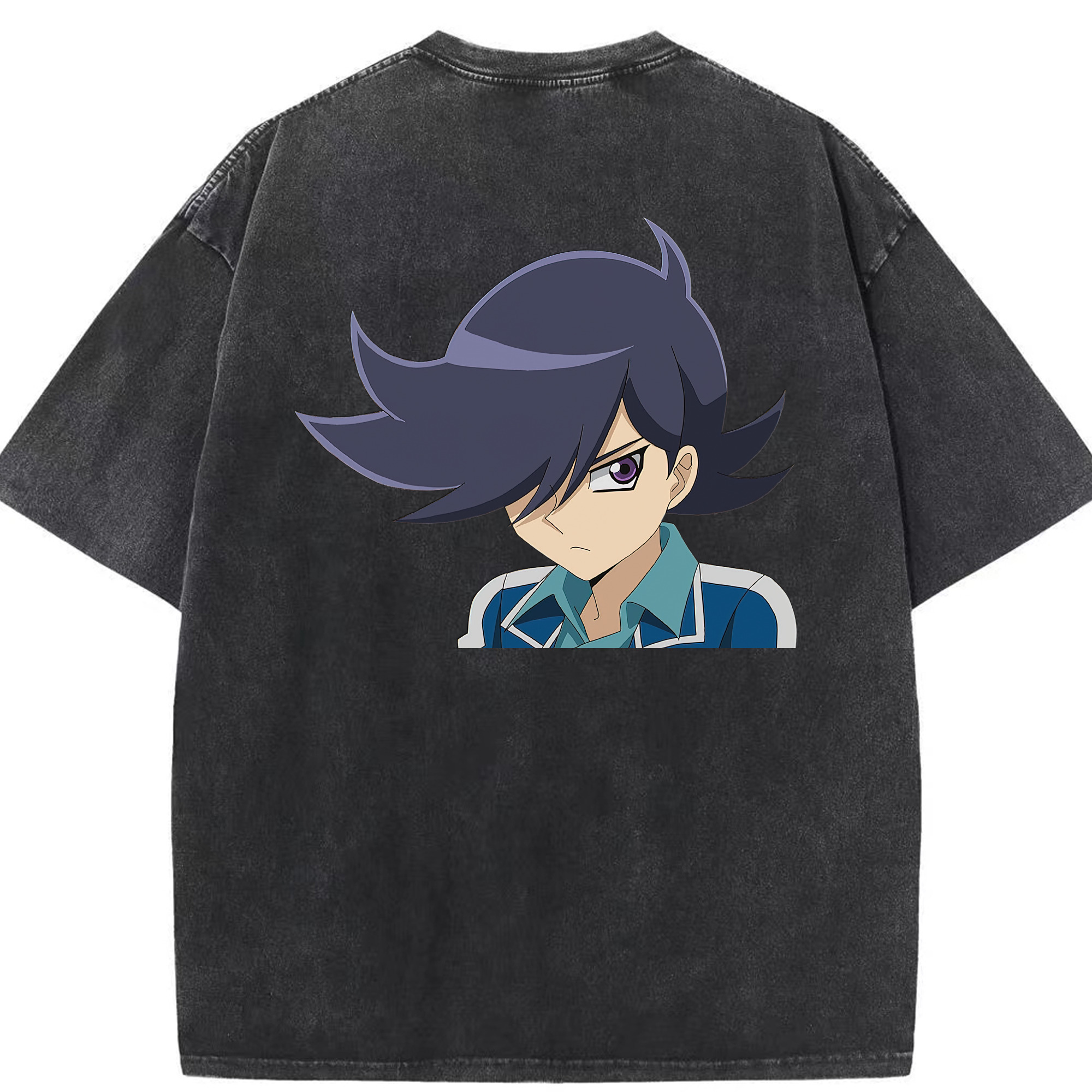 （画像用） 遊☆戯☆王 Yu-Gi-Oh! 綿100% ヴィンテージ風 半袖Tシャツ（背面プリント）