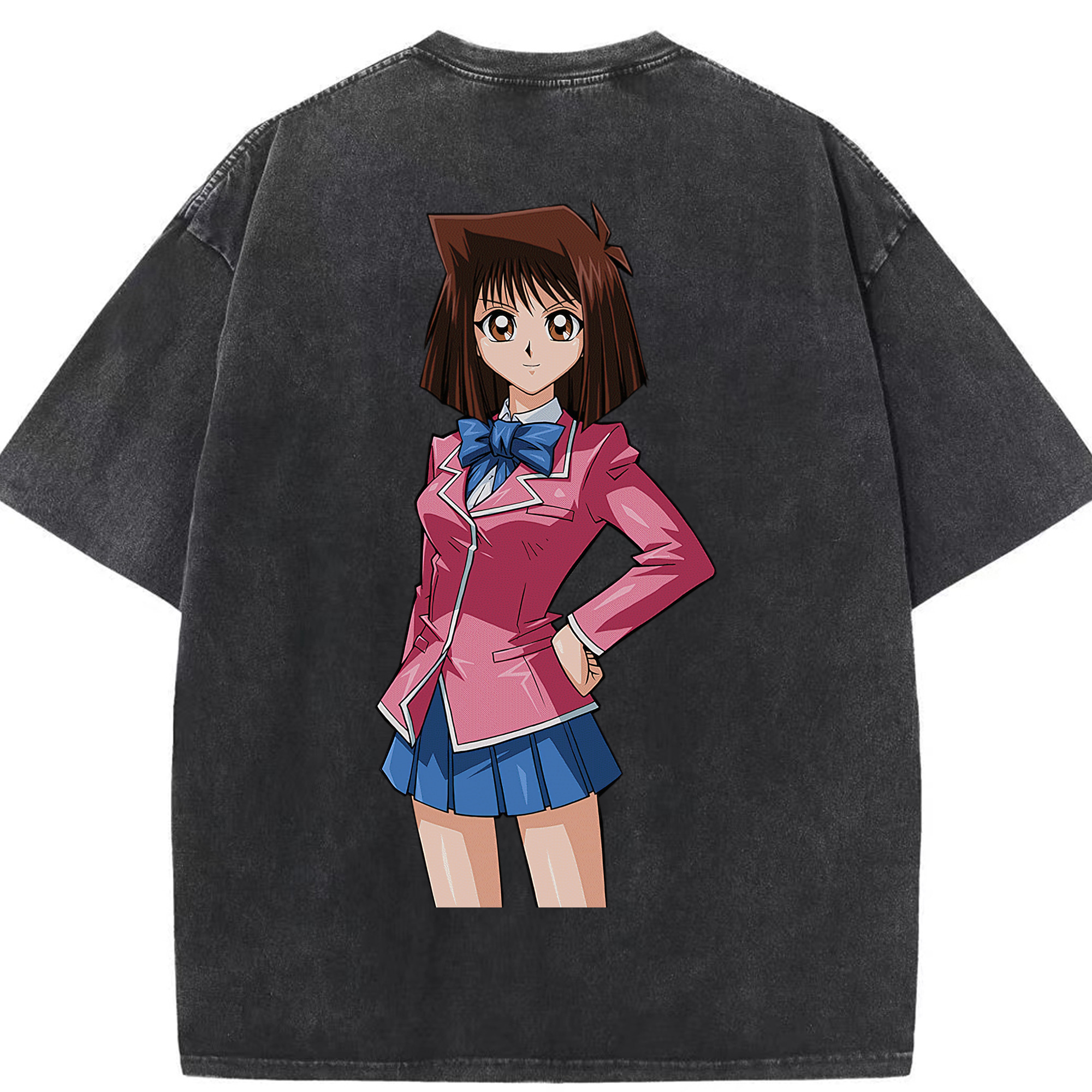 （画像用） 遊☆戯☆王 Yu-Gi-Oh! 綿100% ヴィンテージ風 半袖Tシャツ（背面プリント）