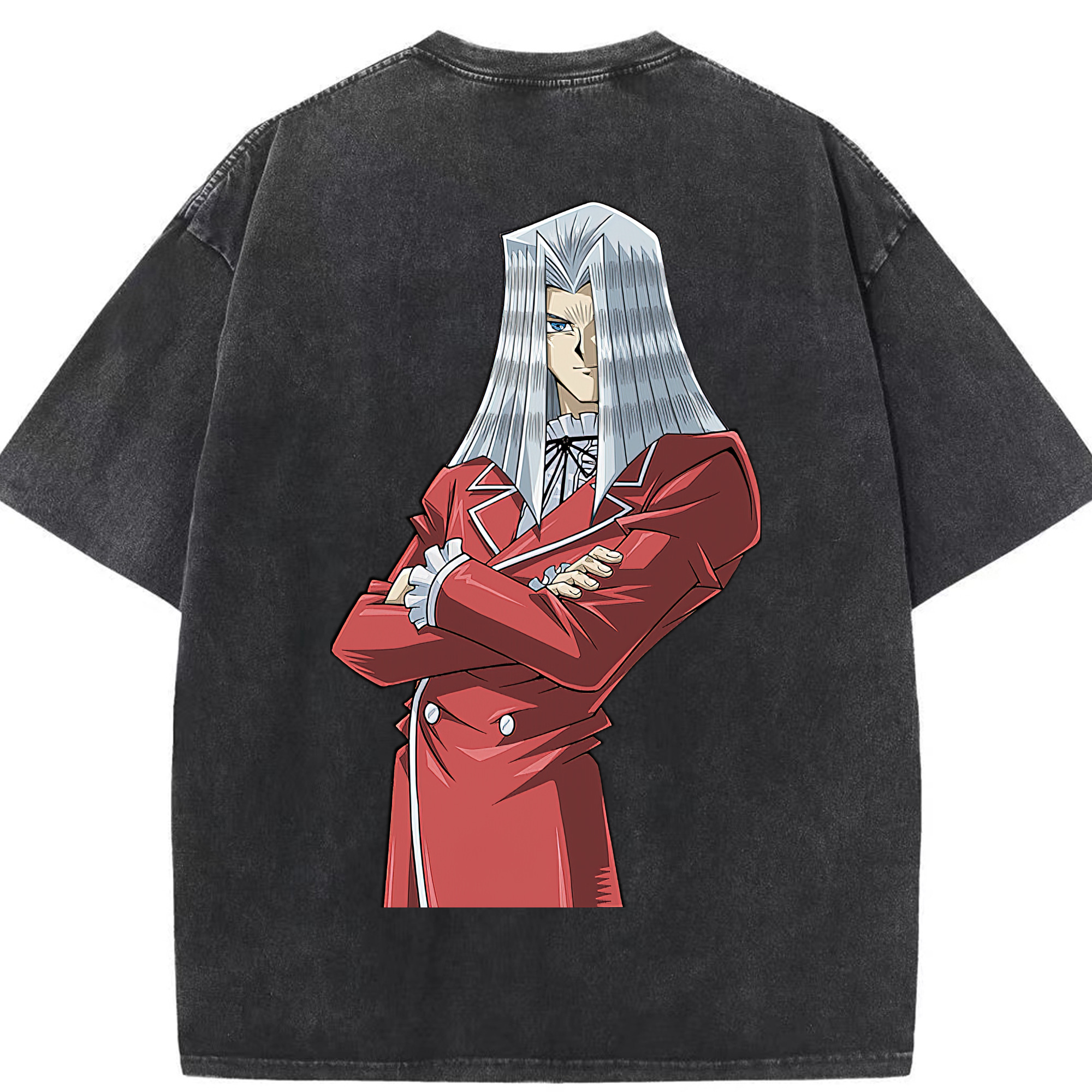 （画像用） 遊☆戯☆王 Yu-Gi-Oh! 綿100% ヴィンテージ風 半袖Tシャツ（背面プリント）