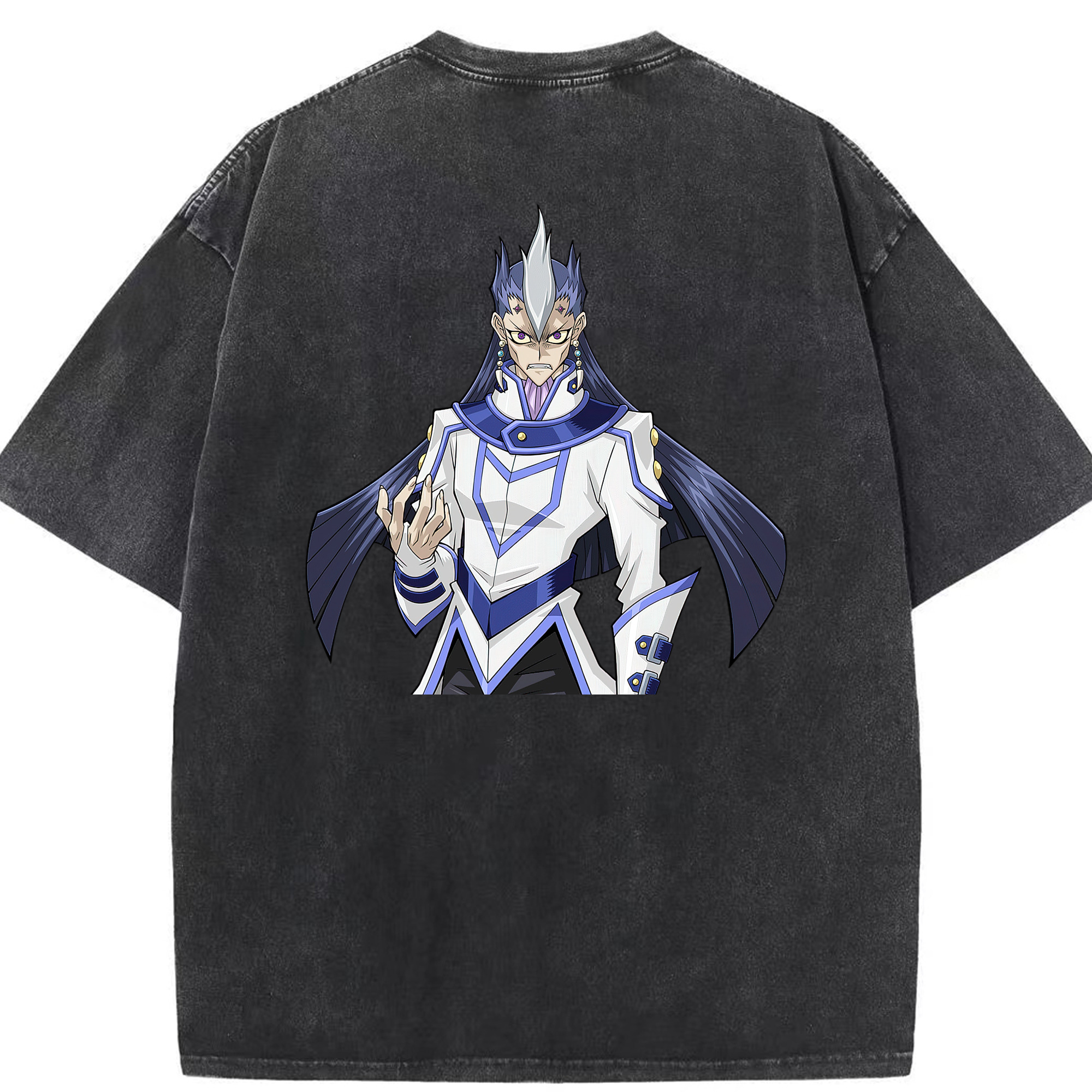 （画像用） 遊☆戯☆王 Yu-Gi-Oh! 綿100% ヴィンテージ風 半袖Tシャツ（背面プリント）
