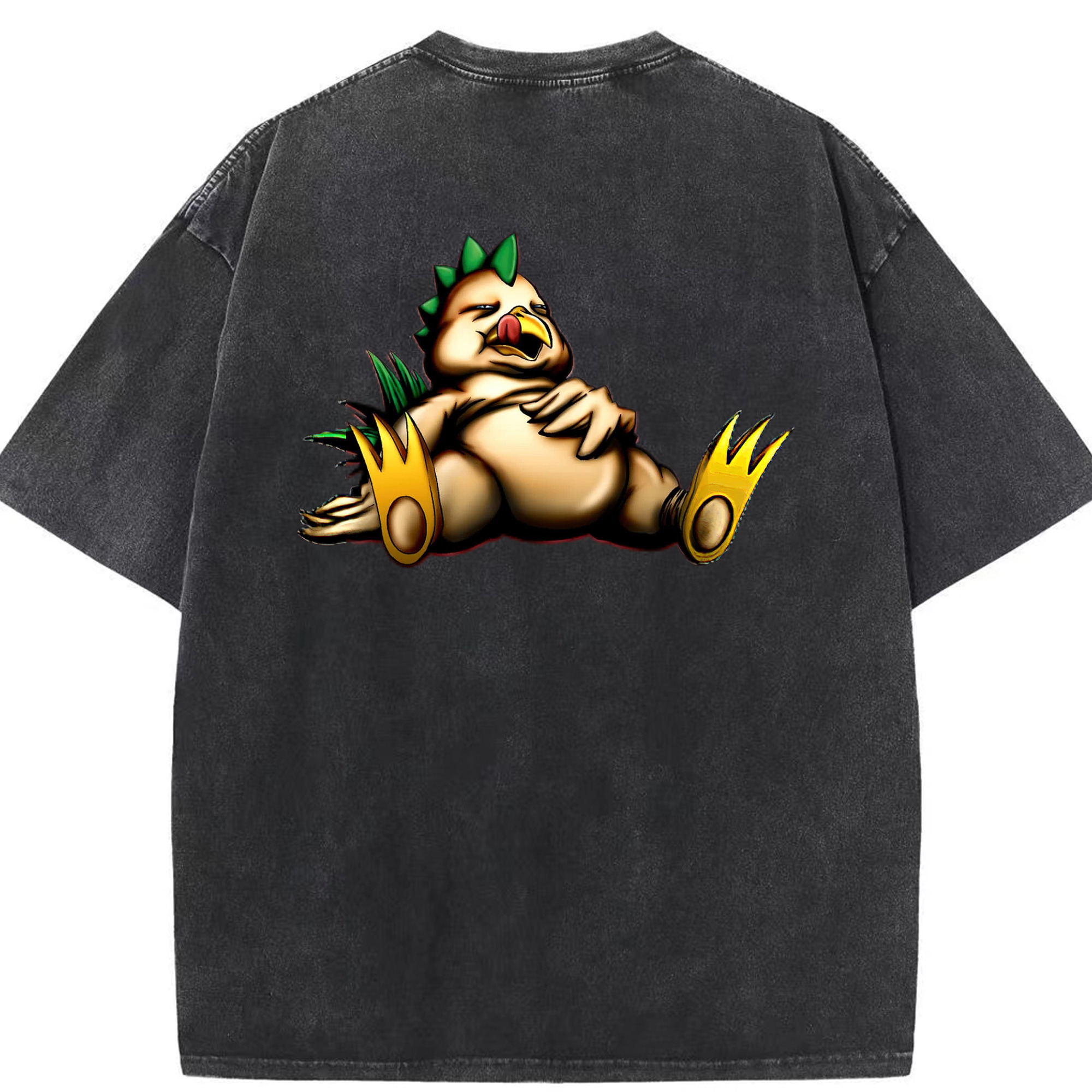 （画像用） 遊☆戯☆王 Yu-Gi-Oh! 綿100% ヴィンテージ風 半袖Tシャツ（背面プリント）