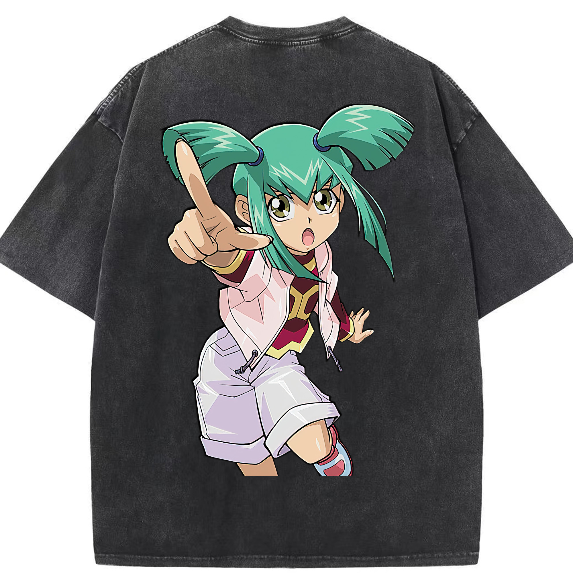 （画像用） 遊☆戯☆王 Yu-Gi-Oh! 綿100% ヴィンテージ風 半袖Tシャツ（背面プリント）
