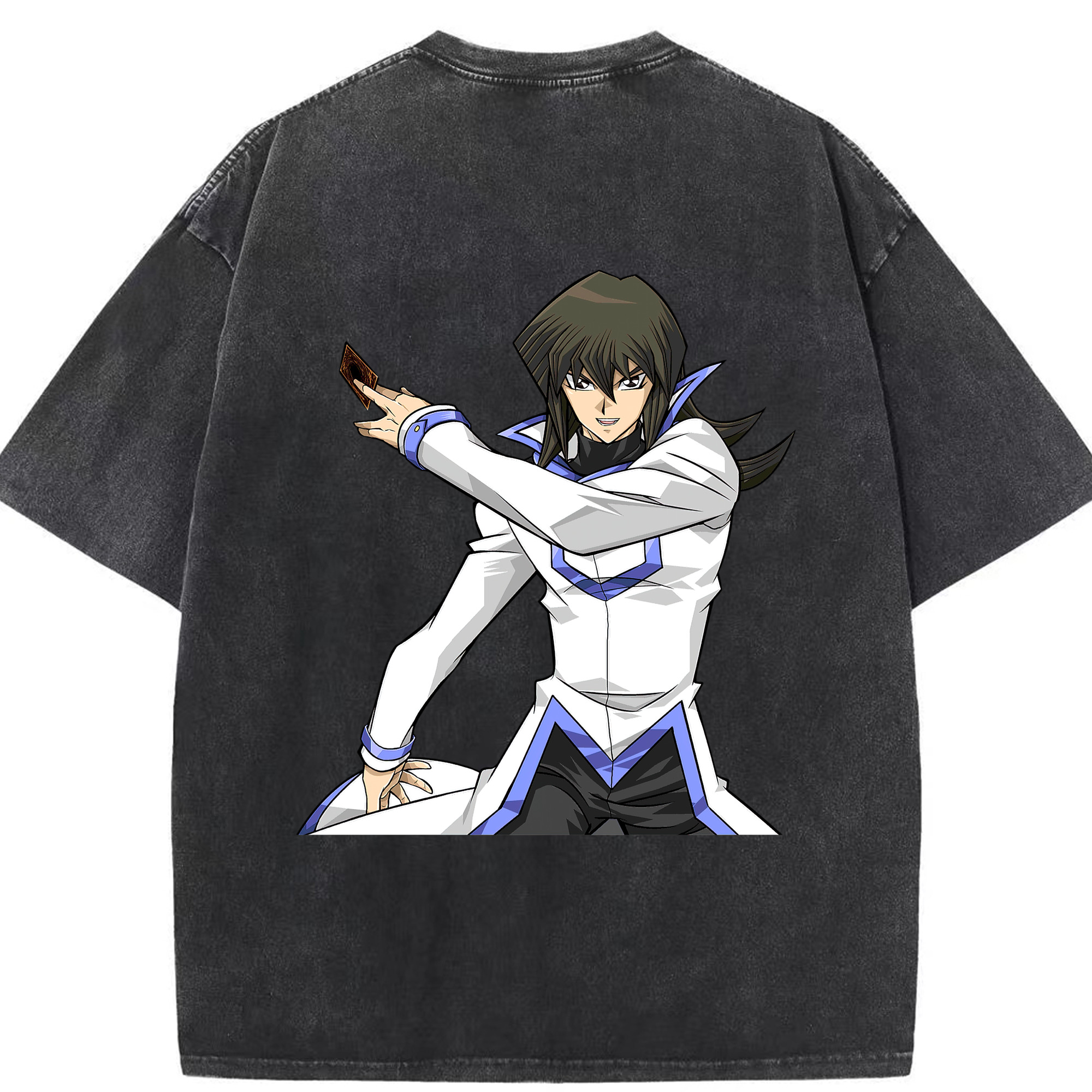（画像用） 遊☆戯☆王 Yu-Gi-Oh! 綿100% ヴィンテージ風 半袖Tシャツ（背面プリント）