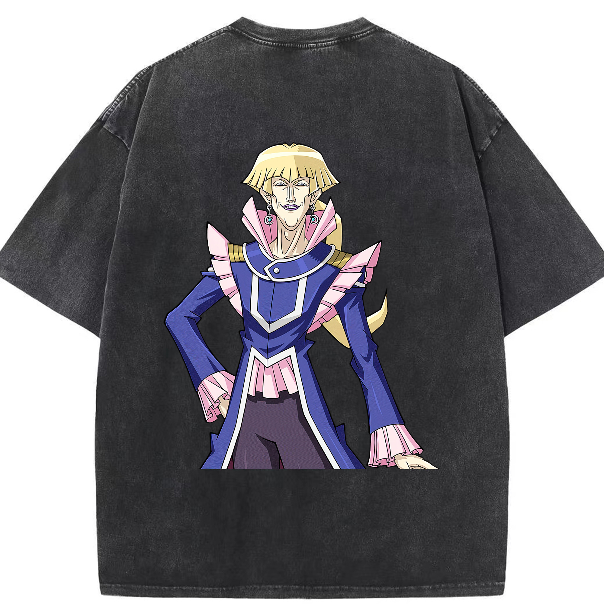 （画像用） 遊☆戯☆王 Yu-Gi-Oh! 綿100% ヴィンテージ風 半袖Tシャツ（背面プリント）