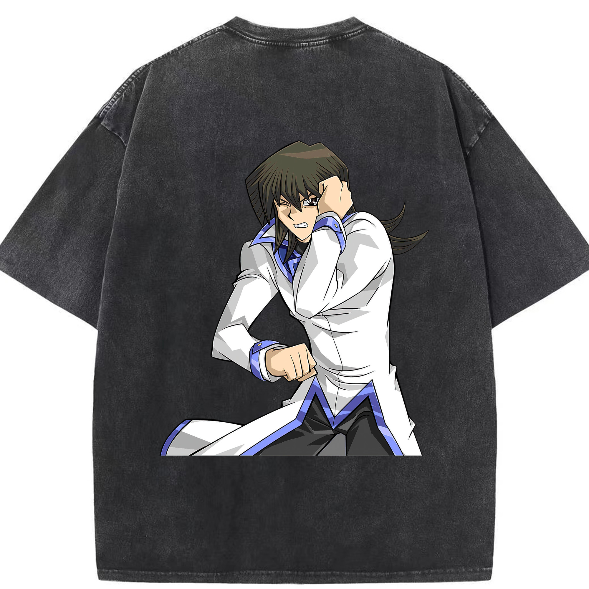 （画像用） 遊☆戯☆王 Yu-Gi-Oh! 綿100% ヴィンテージ風 半袖Tシャツ（背面プリント）