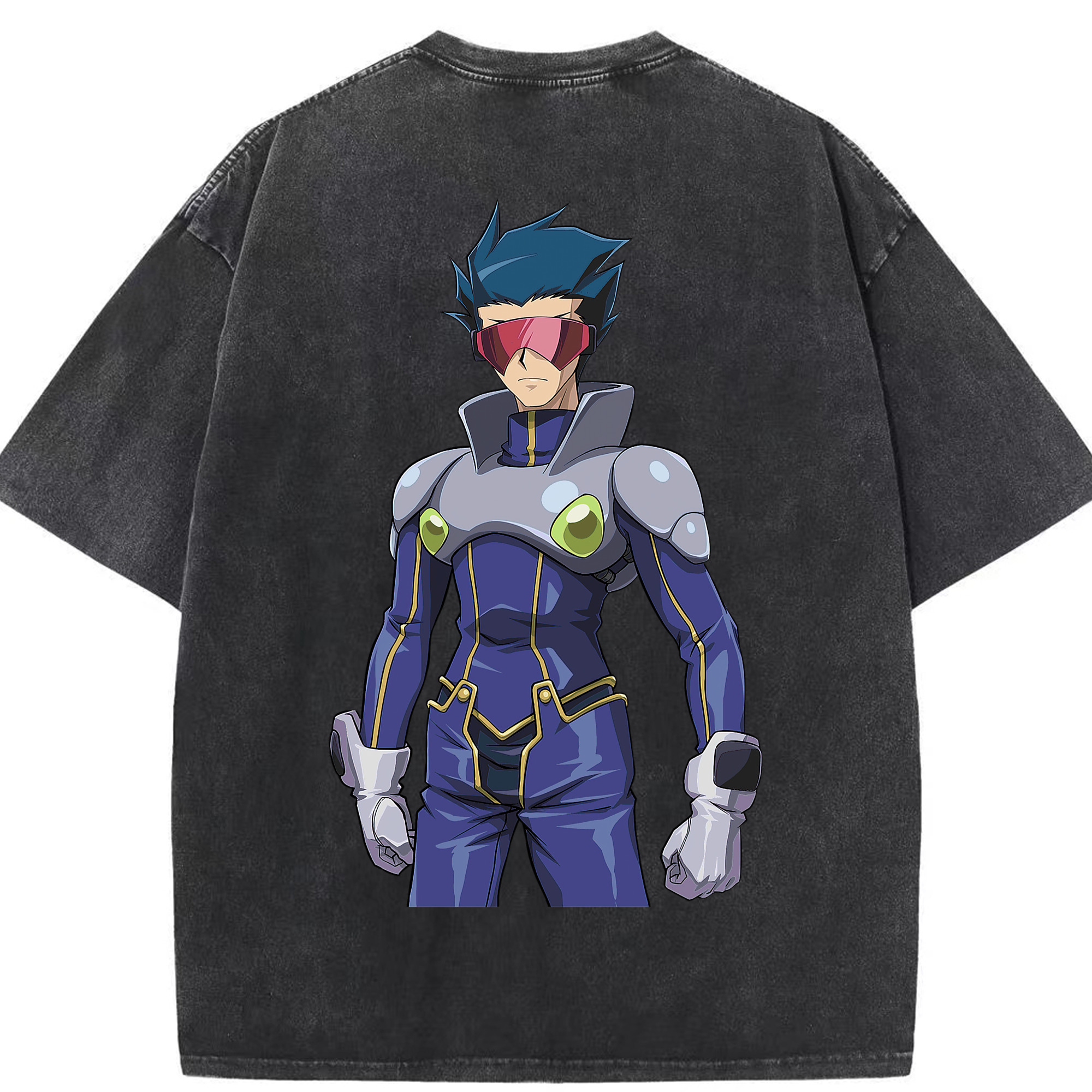 （画像用） 遊☆戯☆王 Yu-Gi-Oh! 綿100% ヴィンテージ風 半袖Tシャツ（背面プリント）