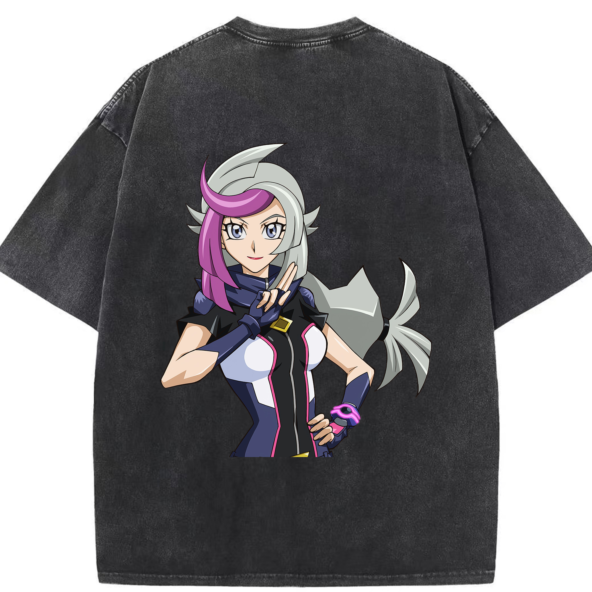 （画像用） 遊☆戯☆王 Yu-Gi-Oh! 綿100% ヴィンテージ風 半袖Tシャツ（背面プリント）