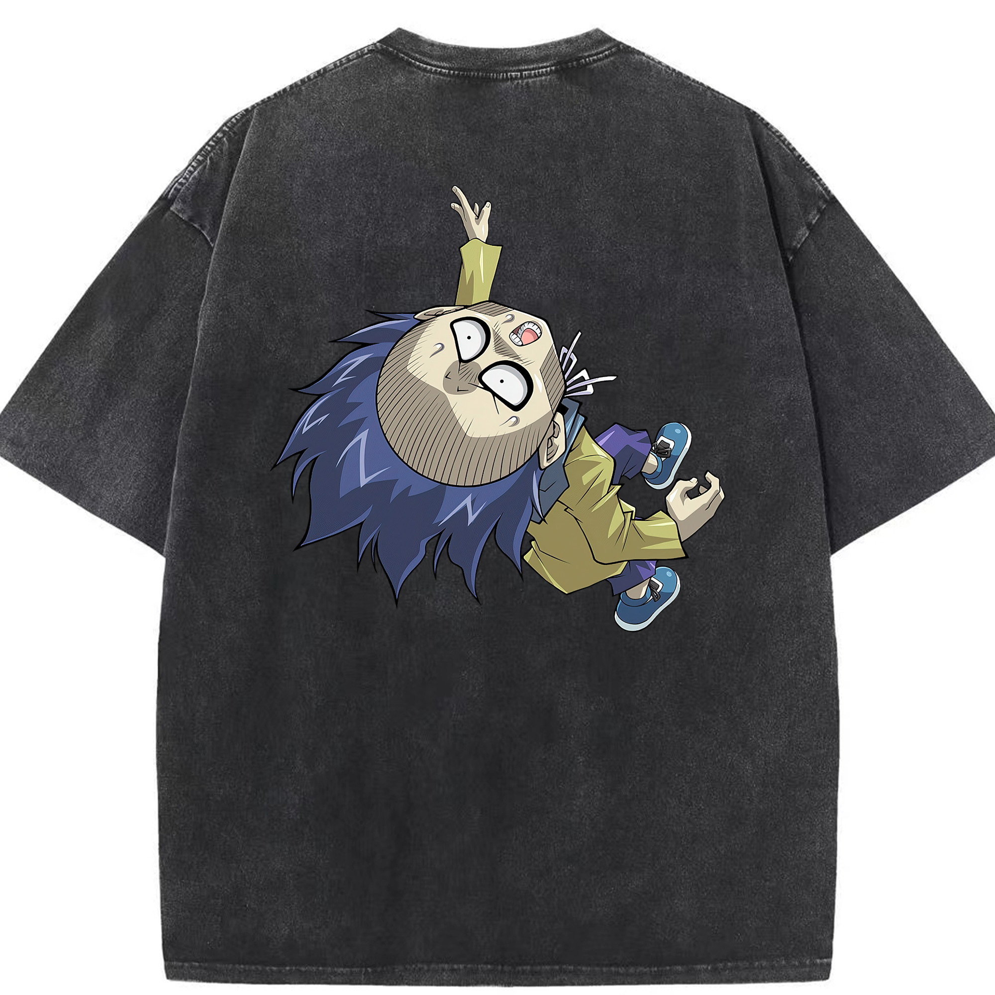 （画像用） 遊☆戯☆王 Yu-Gi-Oh! 綿100% ヴィンテージ風 半袖Tシャツ（背面プリント）