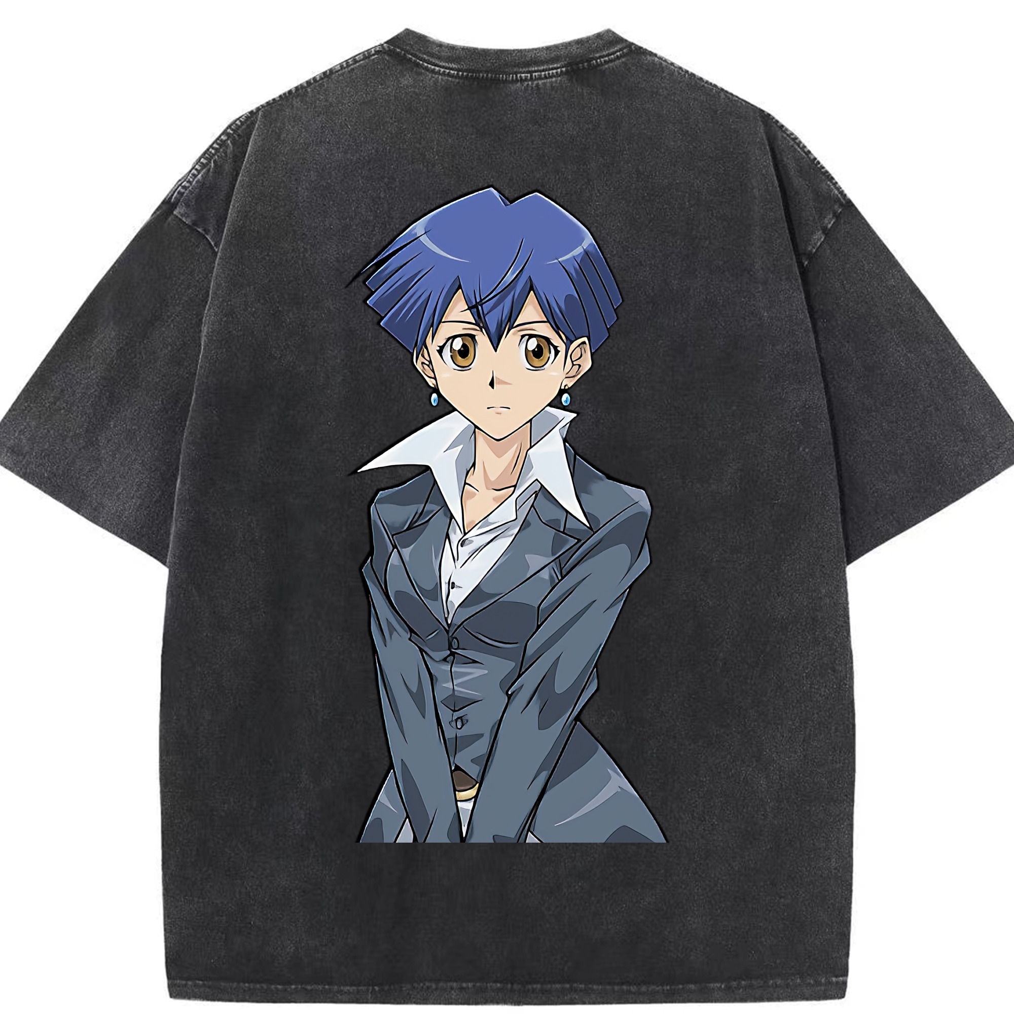 （画像用） 遊☆戯☆王 Yu-Gi-Oh! 綿100% ヴィンテージ風 半袖Tシャツ（背面プリント）