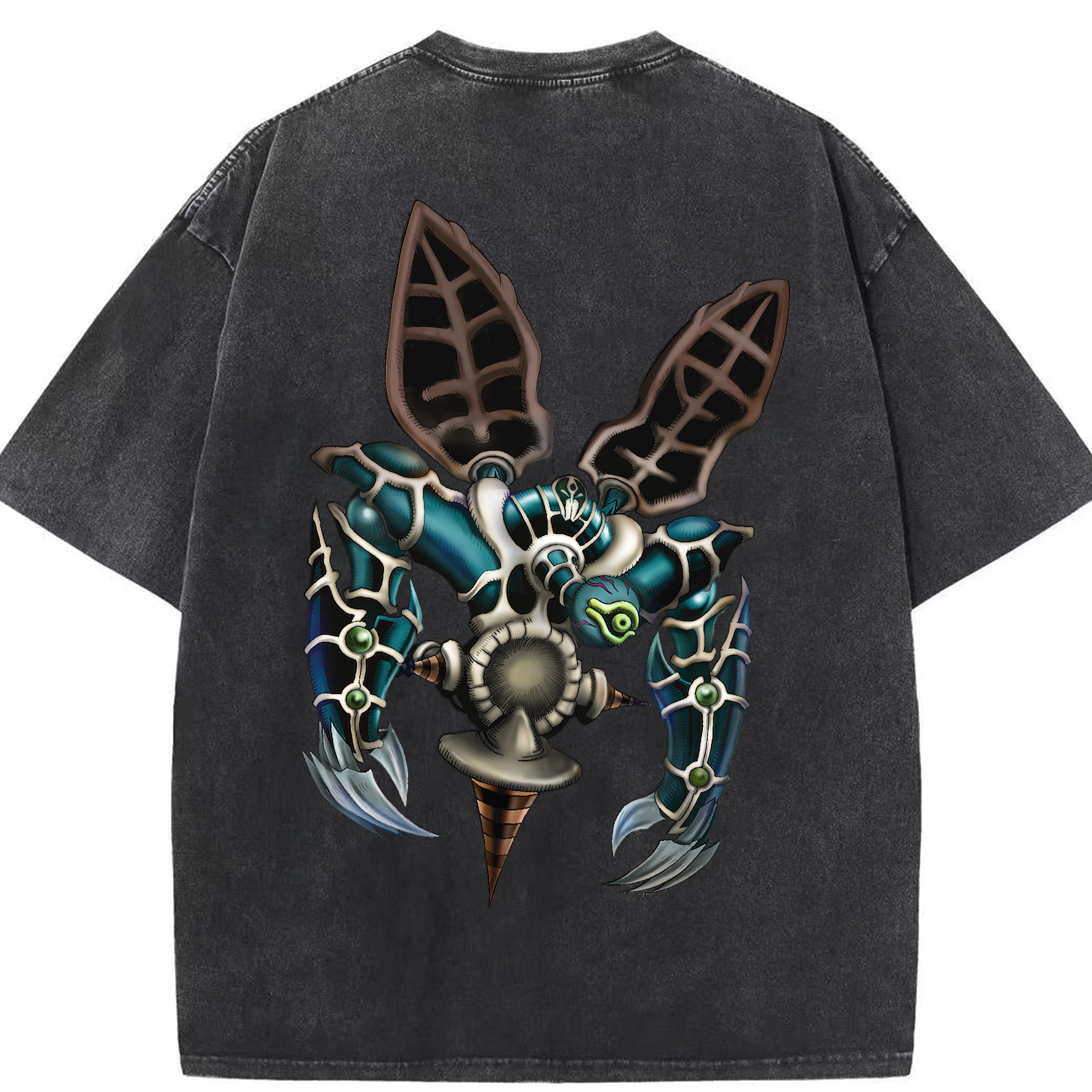 （画像用） 遊☆戯☆王 Yu-Gi-Oh! 綿100% ヴィンテージ風 半袖Tシャツ（背面プリント）
