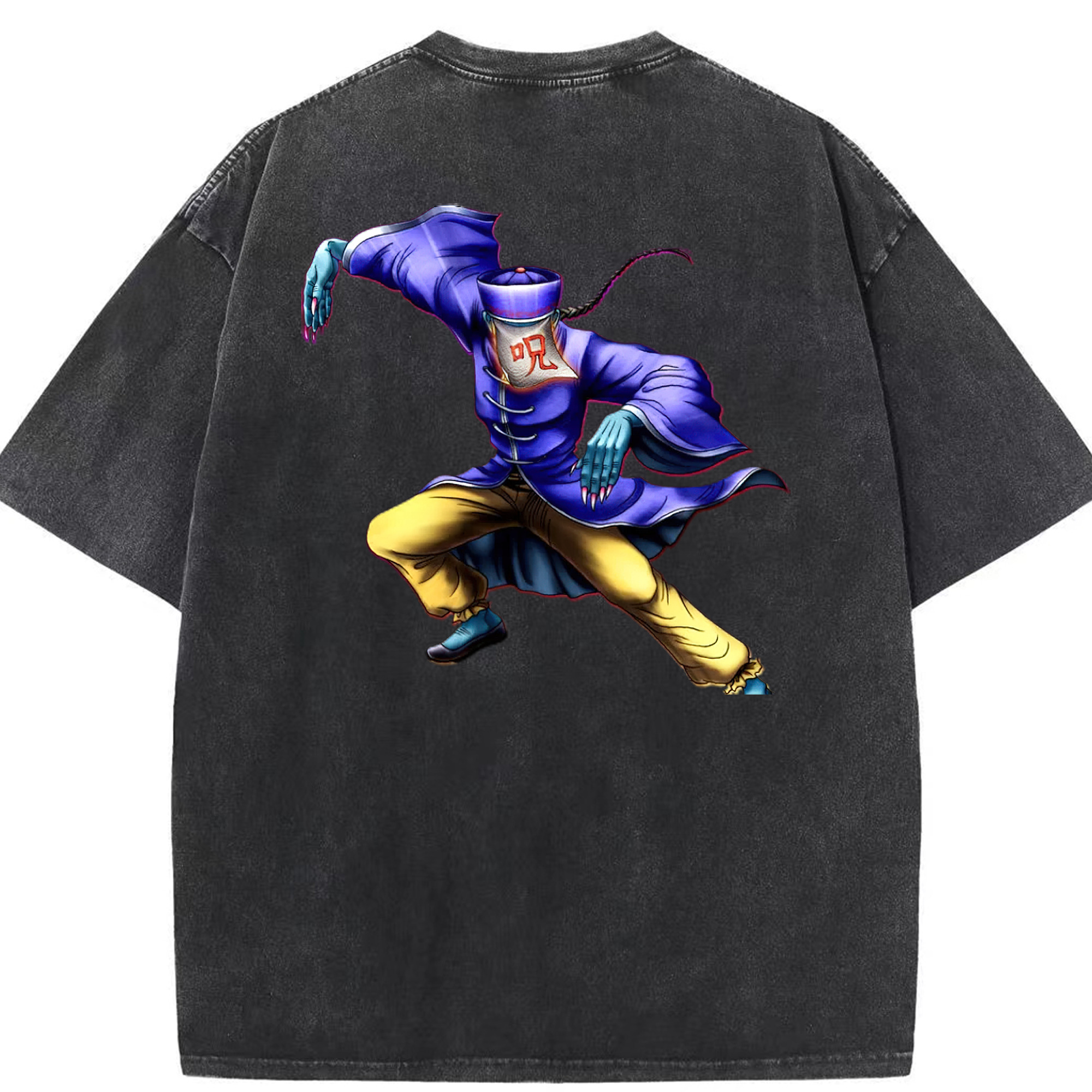 （画像用） 遊☆戯☆王 Yu-Gi-Oh! 綿100% ヴィンテージ風 半袖Tシャツ（背面プリント）