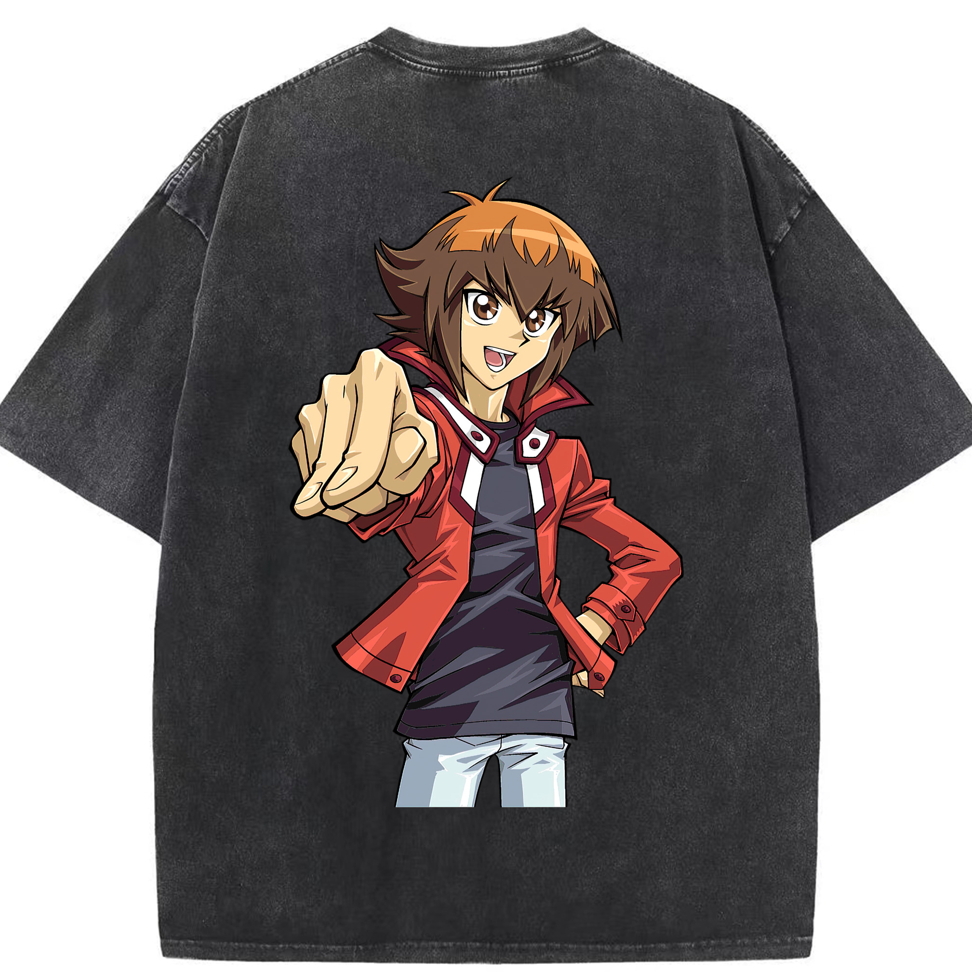 （画像用） 遊☆戯☆王 Yu-Gi-Oh! 綿100% ヴィンテージ風 半袖Tシャツ（背面プリント）