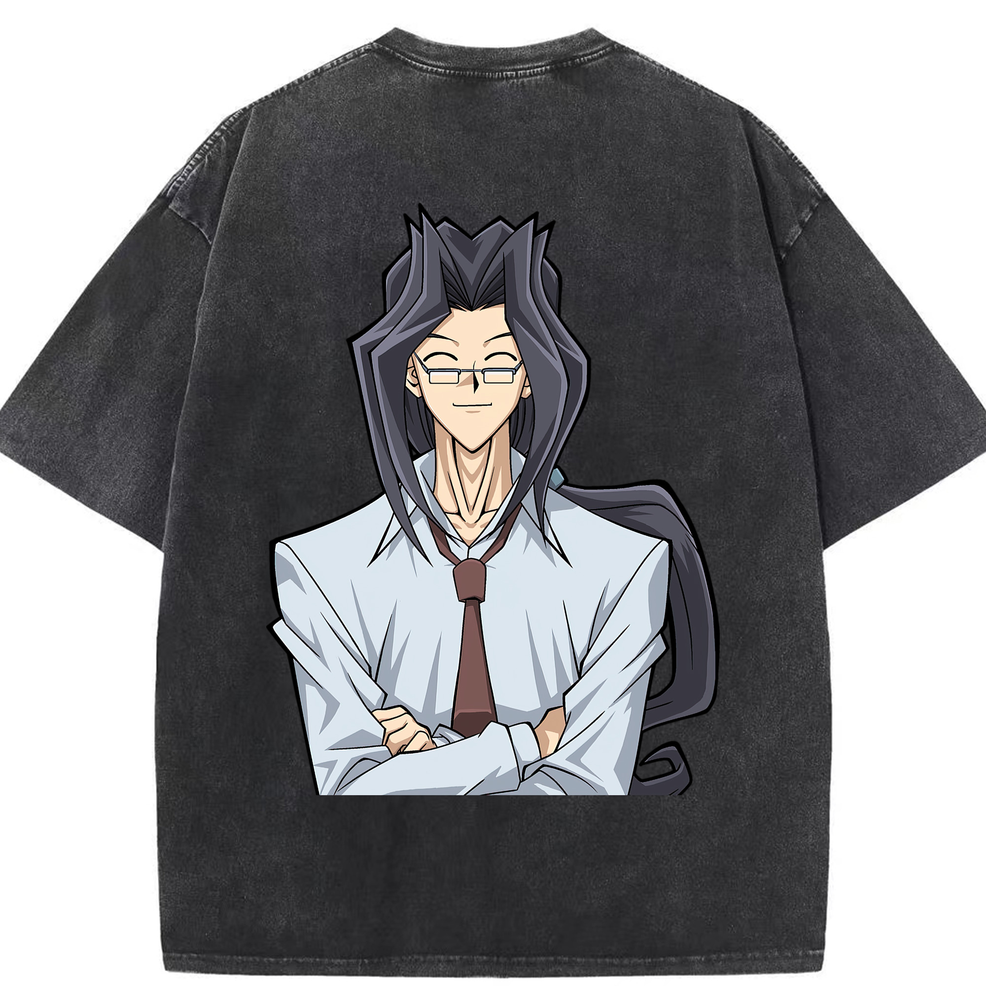 （画像用） 遊☆戯☆王 Yu-Gi-Oh! 綿100% ヴィンテージ風 半袖Tシャツ（背面プリント）