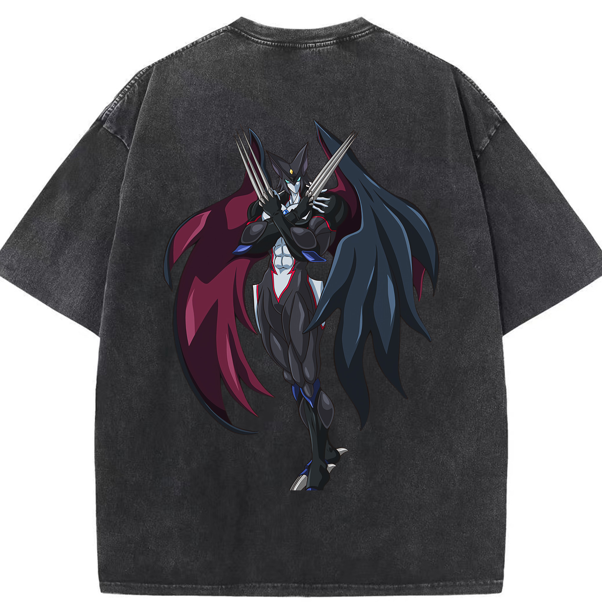 （画像用） 遊☆戯☆王 Yu-Gi-Oh! 綿100% ヴィンテージ風 半袖Tシャツ（背面プリント）