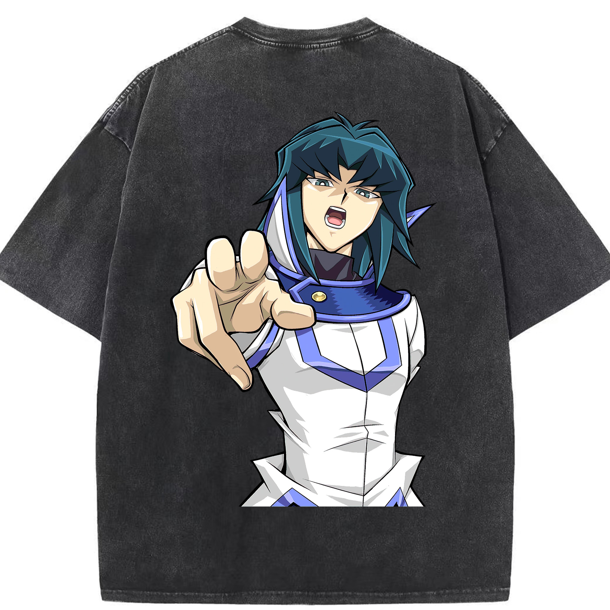 （画像用） 遊☆戯☆王 Yu-Gi-Oh! 綿100% ヴィンテージ風 半袖Tシャツ（背面プリント）