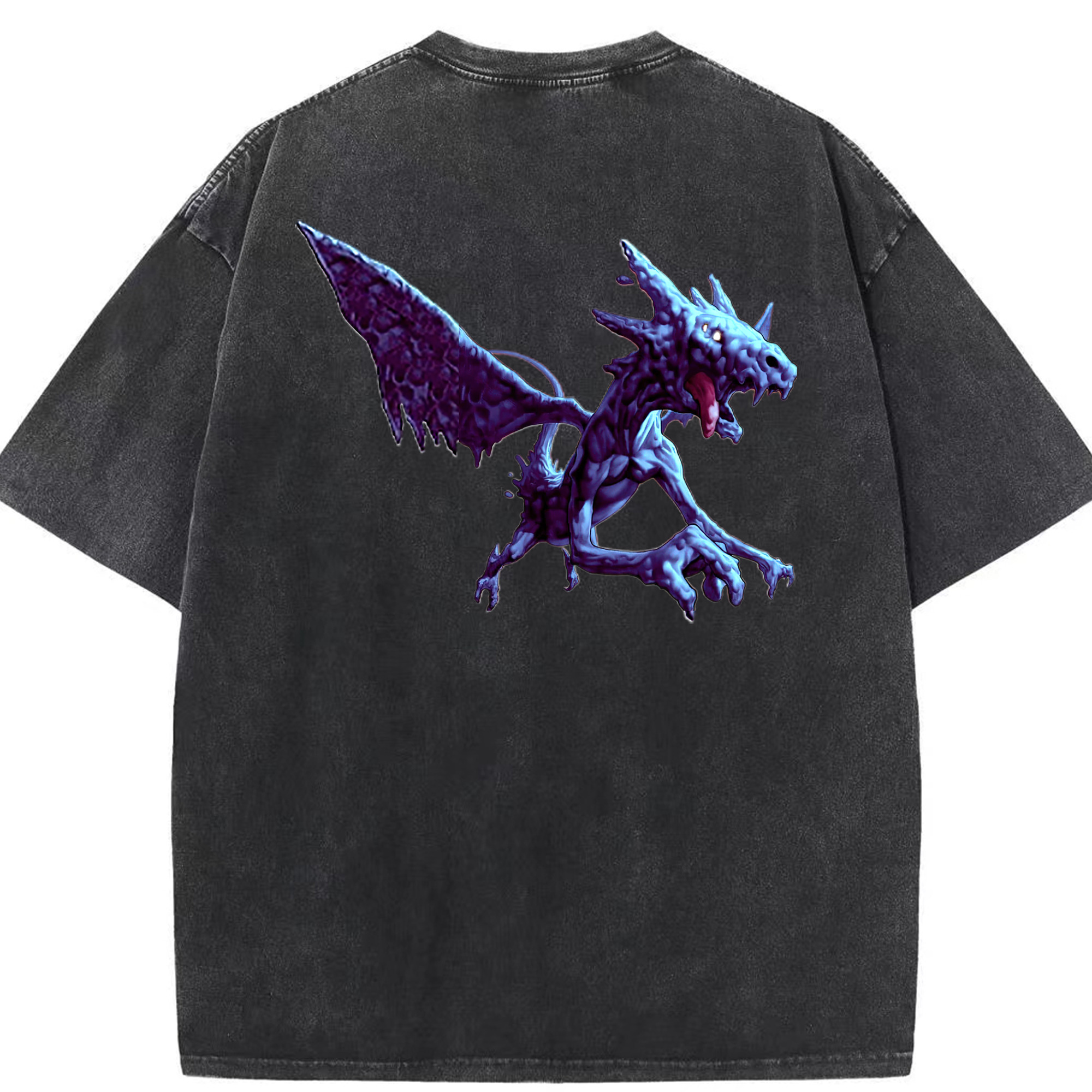 （画像用） 遊☆戯☆王 Yu-Gi-Oh! 綿100% ヴィンテージ風 半袖Tシャツ（背面プリント）