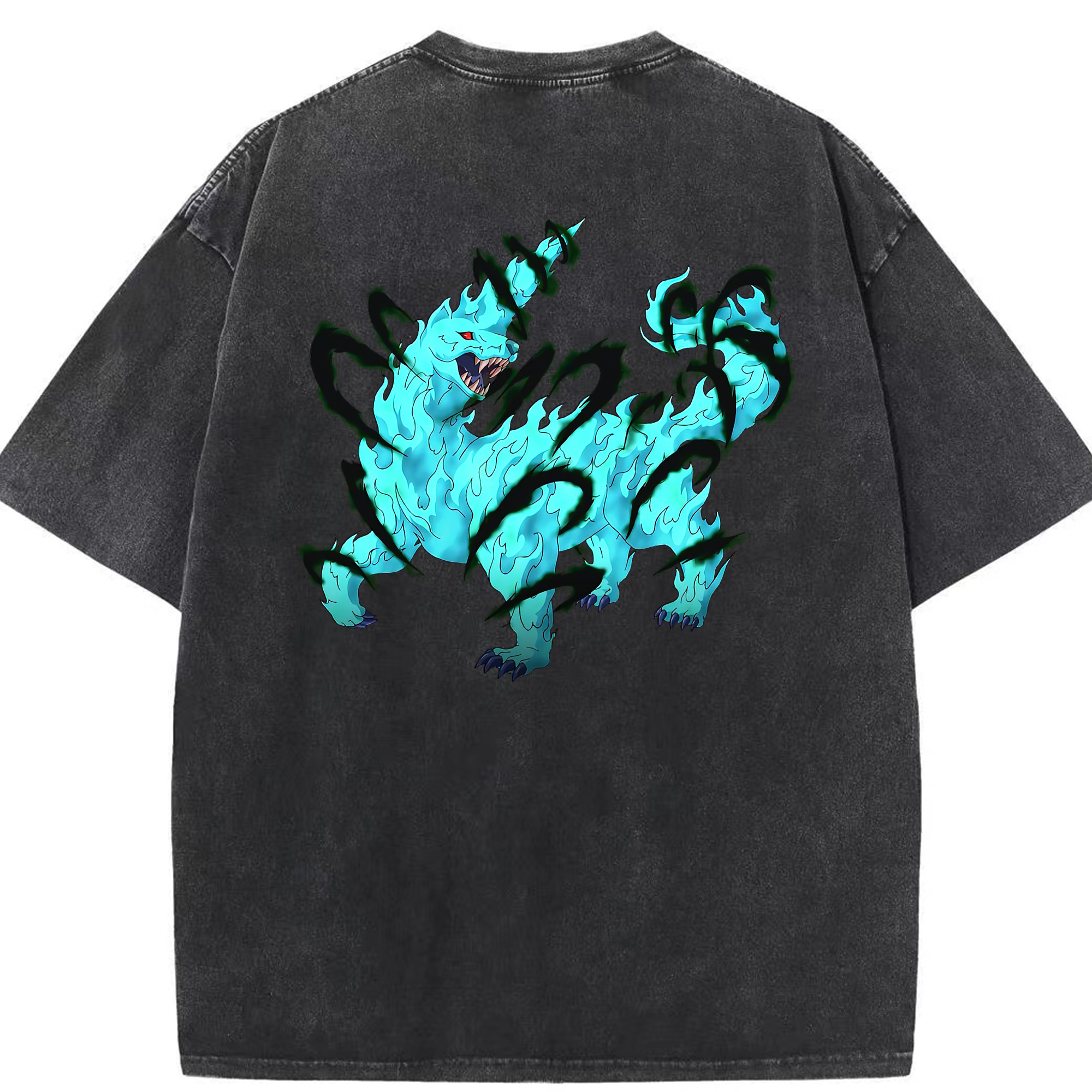 （画像用） 遊☆戯☆王 Yu-Gi-Oh! 綿100% ヴィンテージ風 半袖Tシャツ（背面プリント）