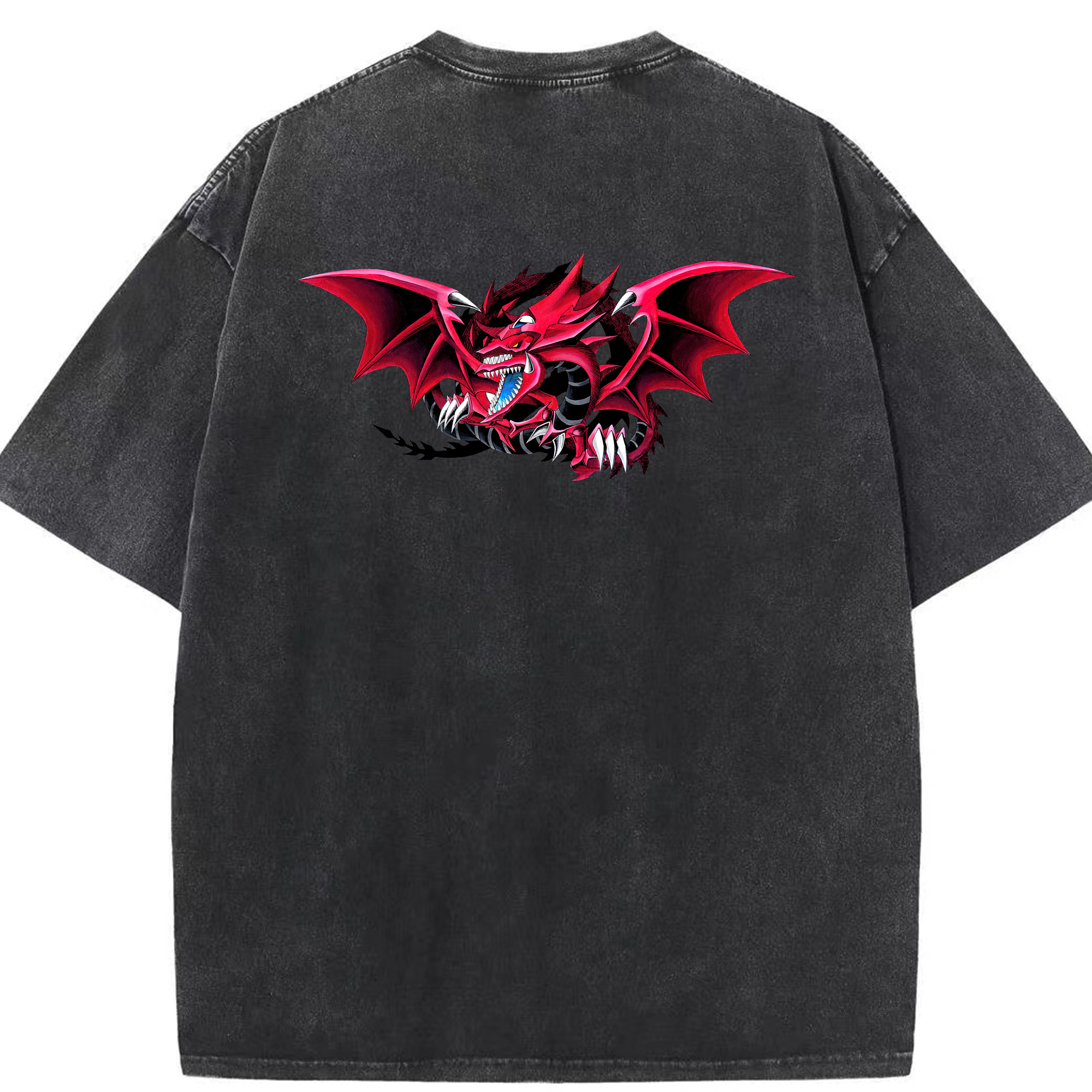 （画像用） 遊☆戯☆王 Yu-Gi-Oh! 綿100% ヴィンテージ風 半袖Tシャツ（背面プリント）