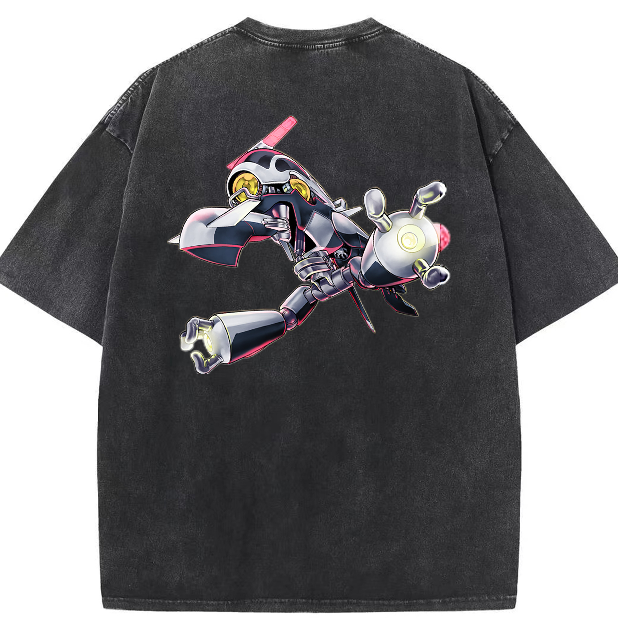 （画像用） 遊☆戯☆王 Yu-Gi-Oh! 綿100% ヴィンテージ風 半袖Tシャツ（背面プリント）