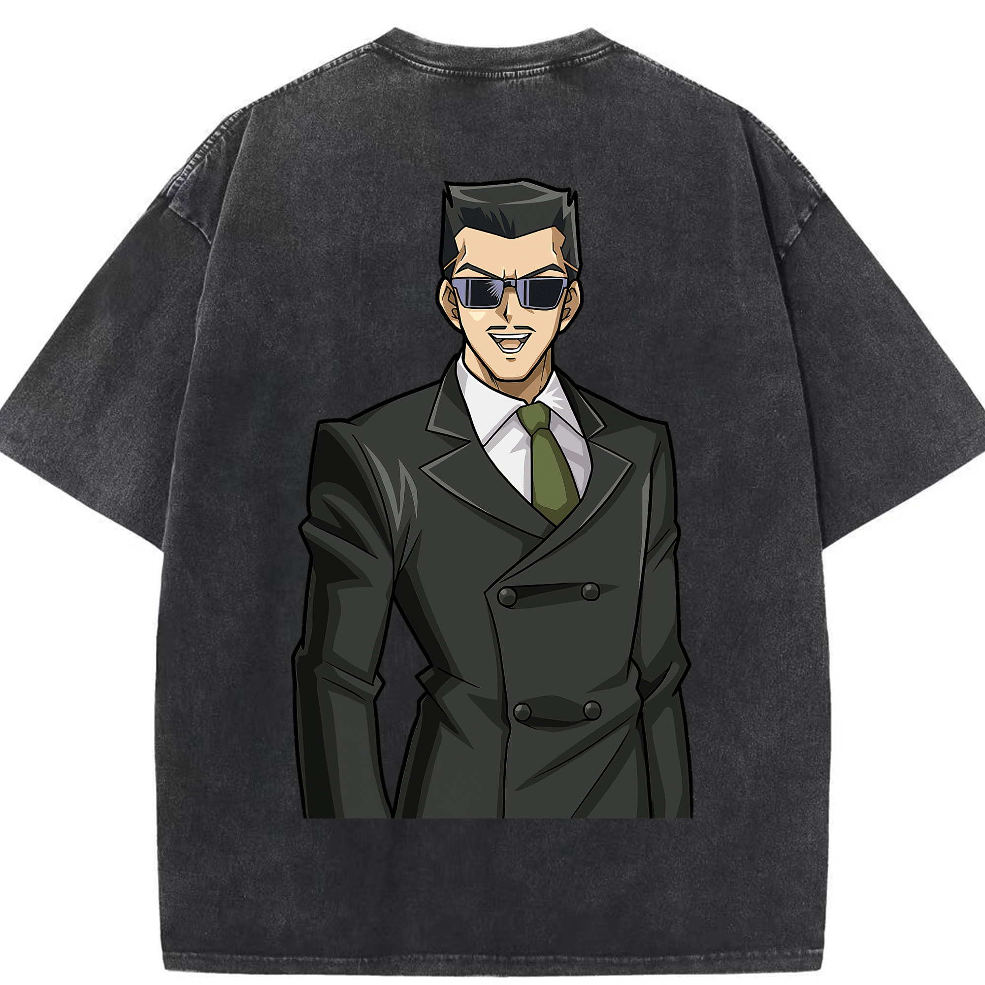 （画像用） 遊☆戯☆王 Yu-Gi-Oh! 綿100% ヴィンテージ風 半袖Tシャツ（背面プリント）