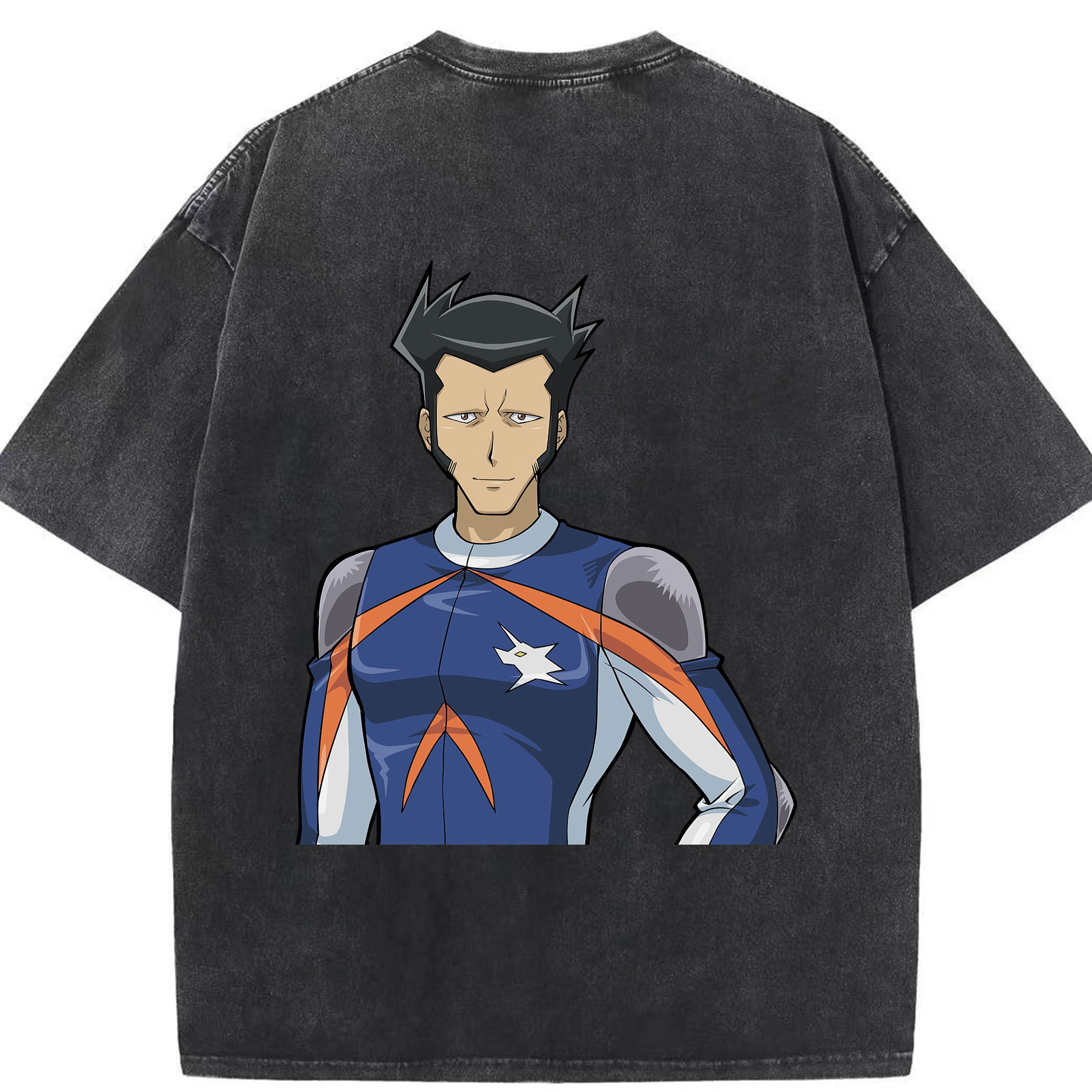 （画像用） 遊☆戯☆王 Yu-Gi-Oh! 綿100% ヴィンテージ風 半袖Tシャツ（背面プリント）