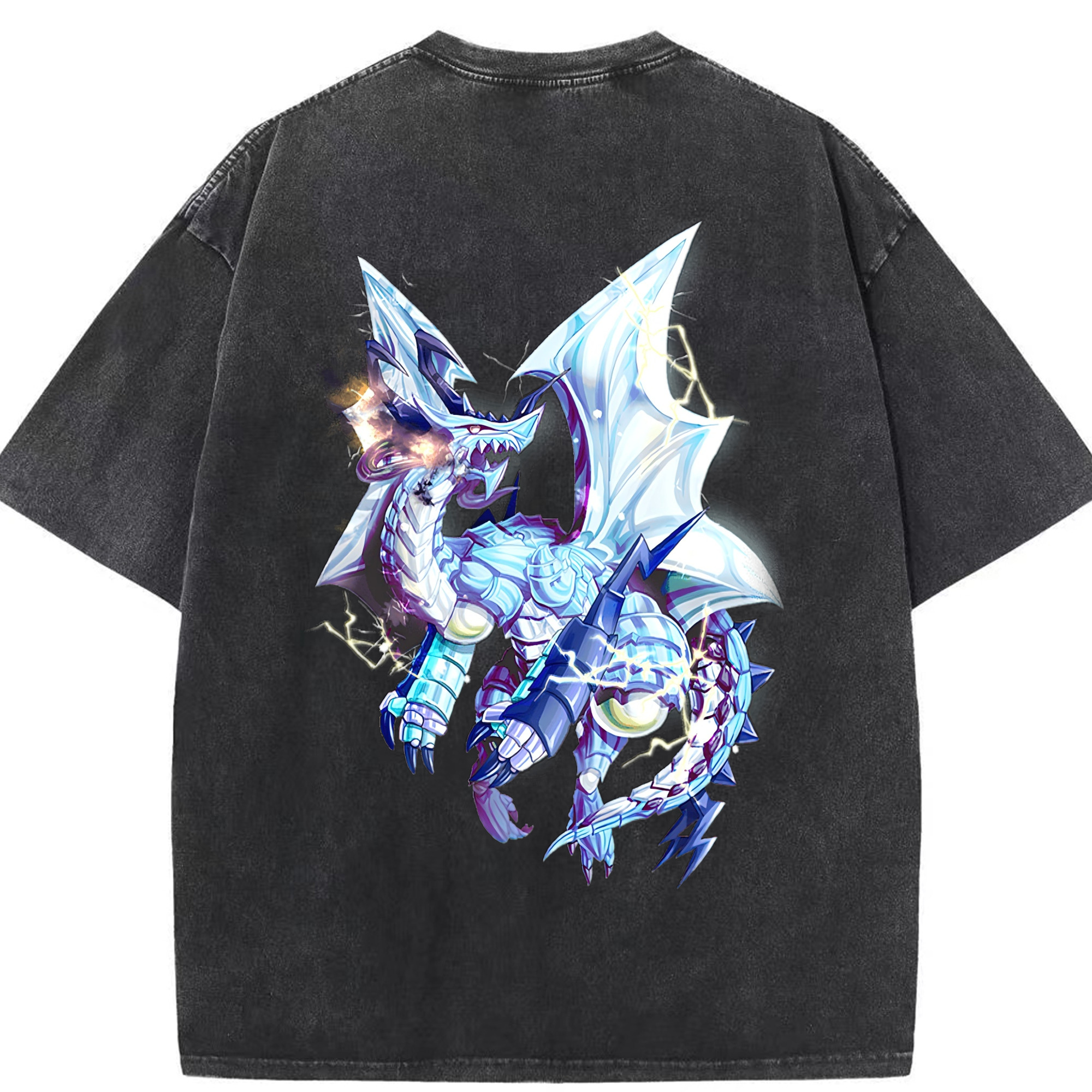 （画像用） 遊☆戯☆王 Yu-Gi-Oh! 綿100% ヴィンテージ風 半袖Tシャツ（背面プリント）