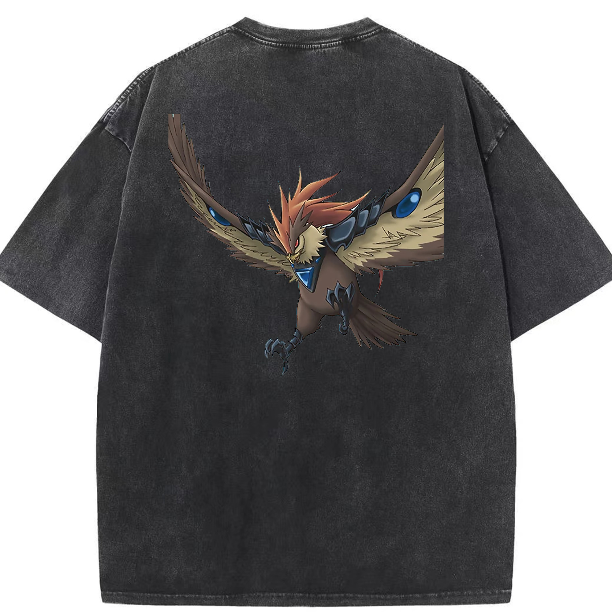 （画像用） 遊☆戯☆王 Yu-Gi-Oh! 綿100% ヴィンテージ風 半袖Tシャツ（背面プリント）