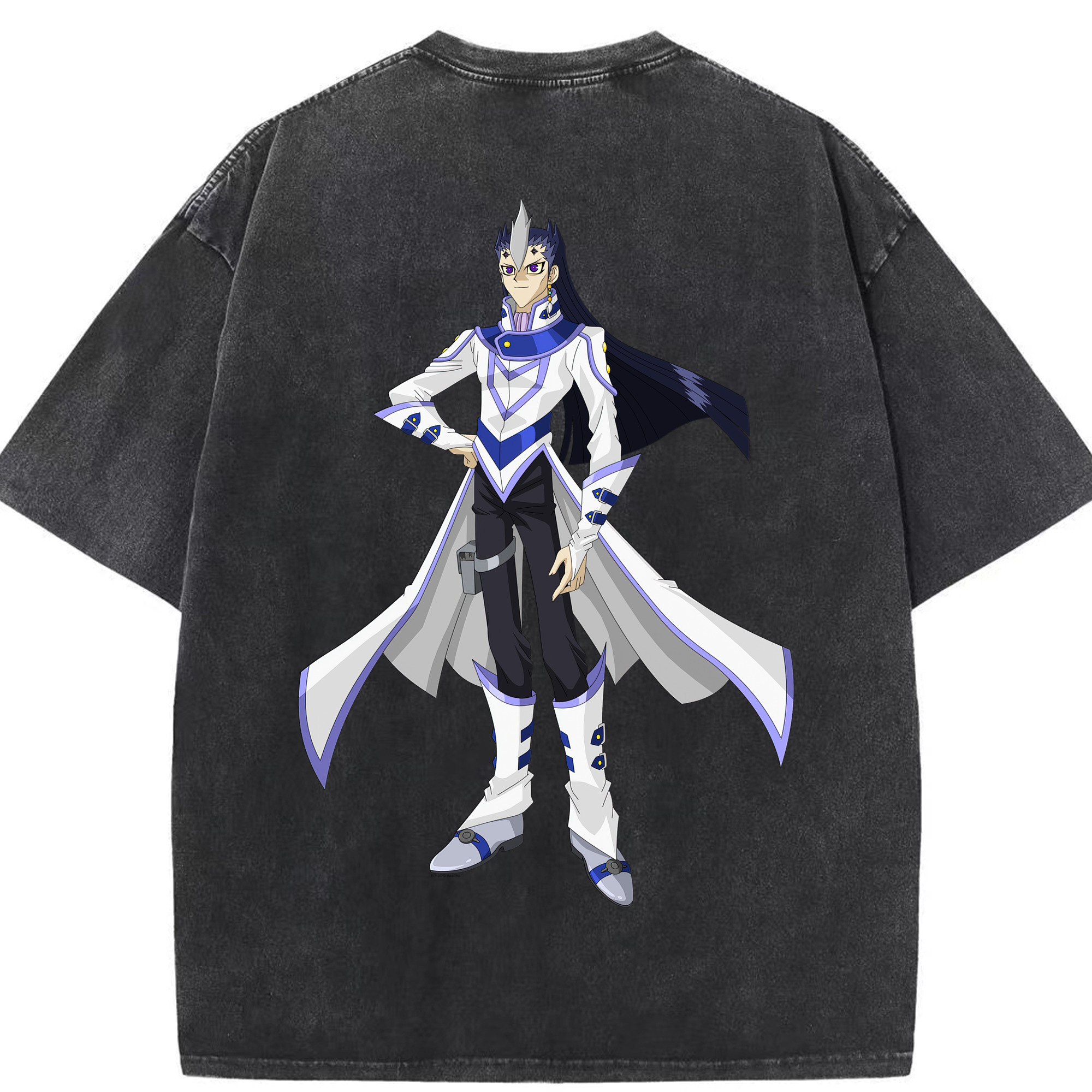 （画像用） 遊☆戯☆王 Yu-Gi-Oh! 綿100% ヴィンテージ風 半袖Tシャツ（背面プリント）