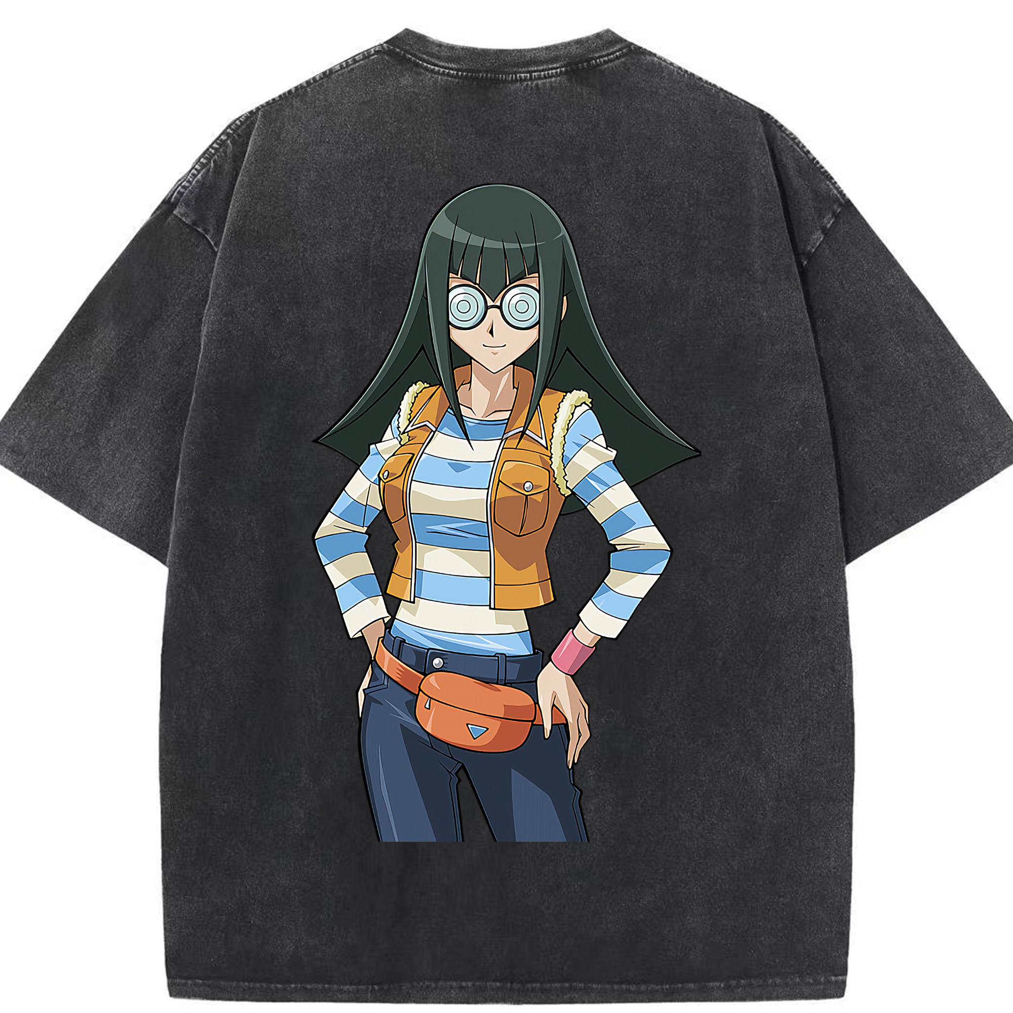 （画像用） 遊☆戯☆王 Yu-Gi-Oh! 綿100% ヴィンテージ風 半袖Tシャツ（背面プリント）