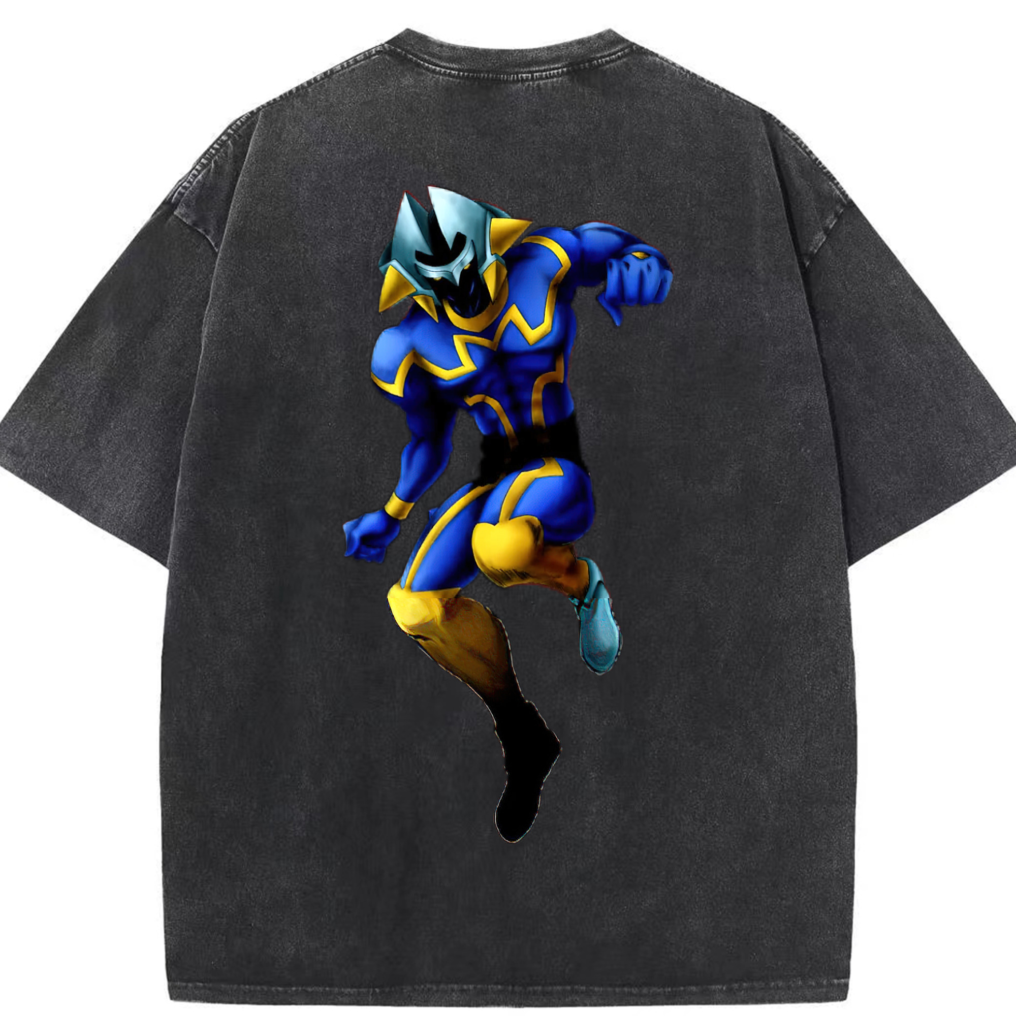 （画像用） 遊☆戯☆王 Yu-Gi-Oh! 綿100% ヴィンテージ風 半袖Tシャツ（背面プリント）
