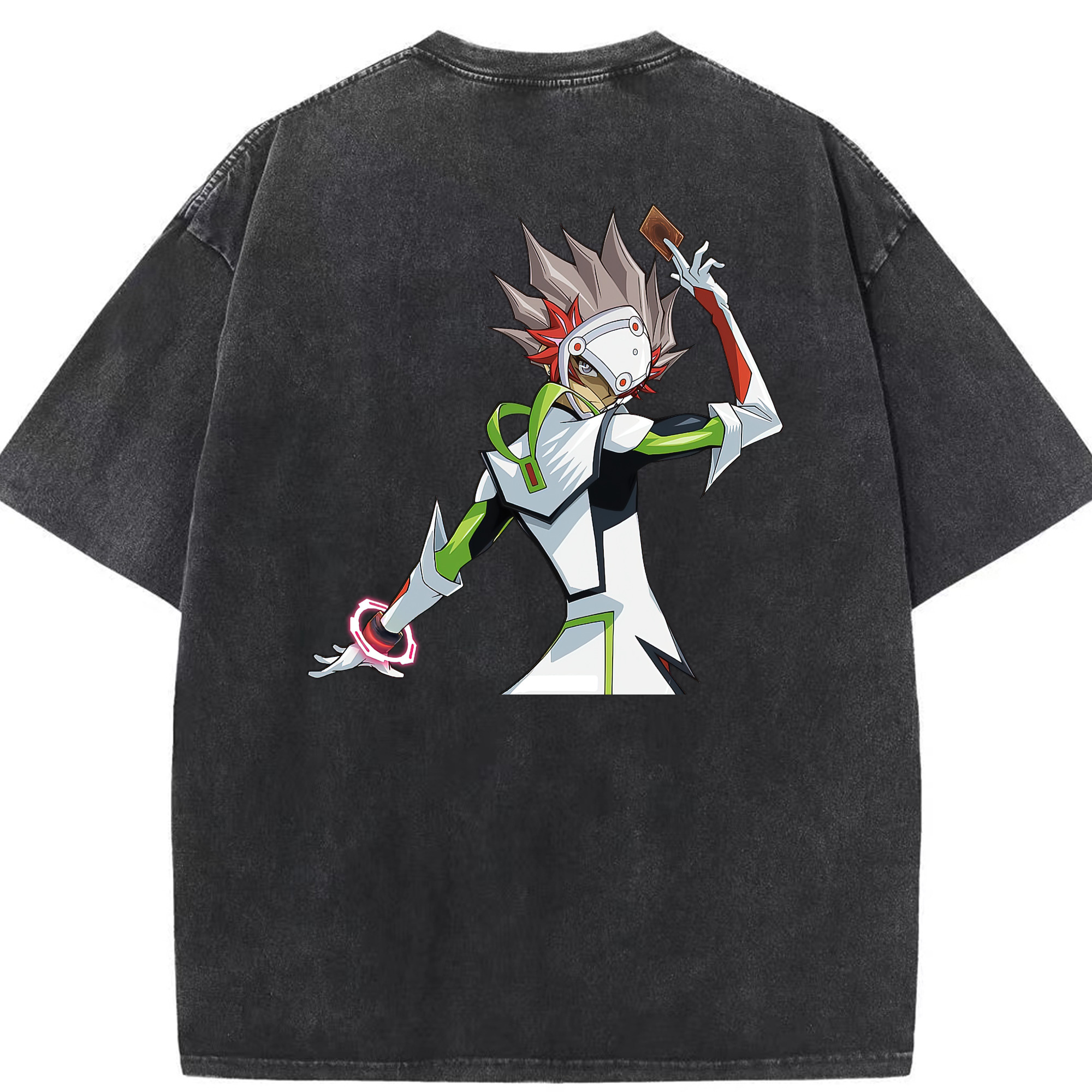 （画像用） 遊☆戯☆王 Yu-Gi-Oh! 綿100% ヴィンテージ風 半袖Tシャツ（背面プリント）