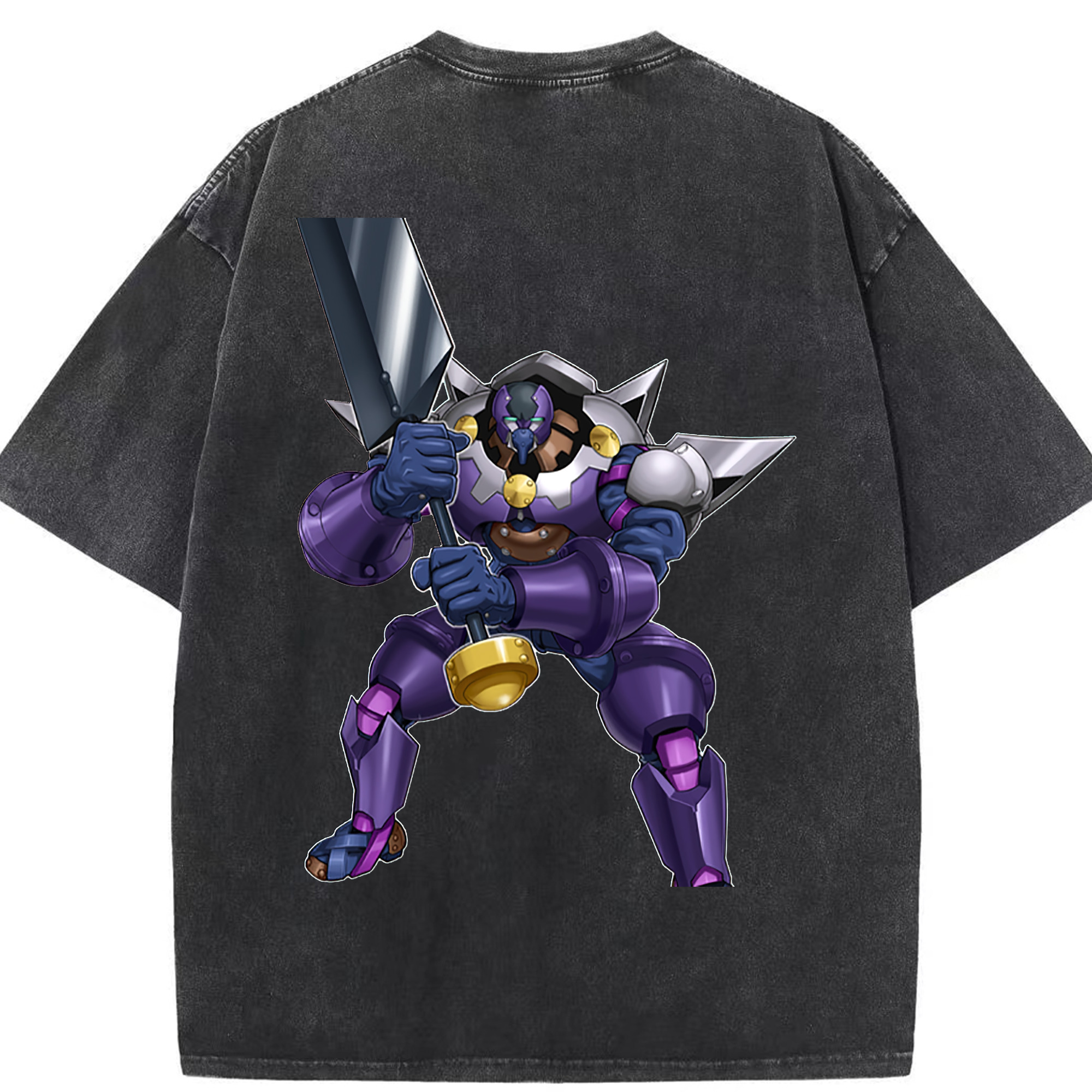 （画像用） 遊☆戯☆王 Yu-Gi-Oh! 綿100% ヴィンテージ風 半袖Tシャツ（背面プリント）
