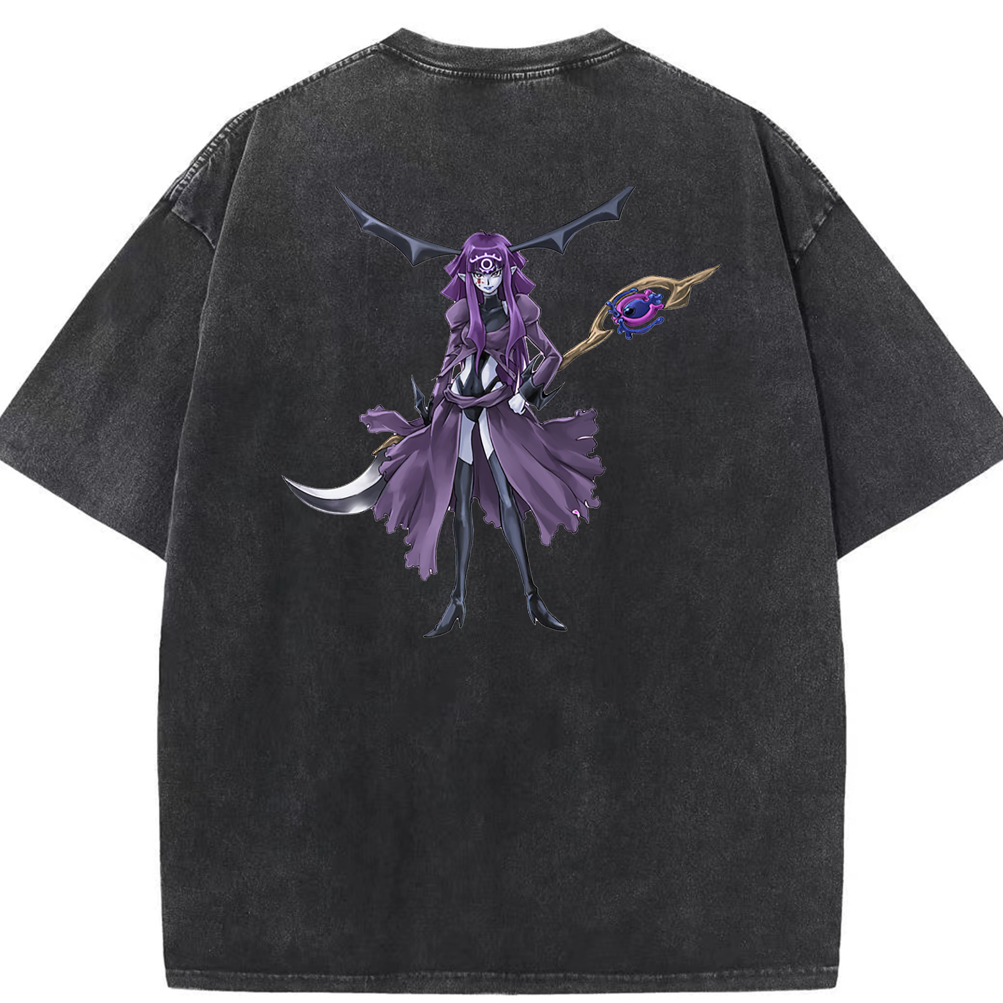 （画像用） 遊☆戯☆王 Yu-Gi-Oh! 綿100% ヴィンテージ風 半袖Tシャツ（背面プリント）