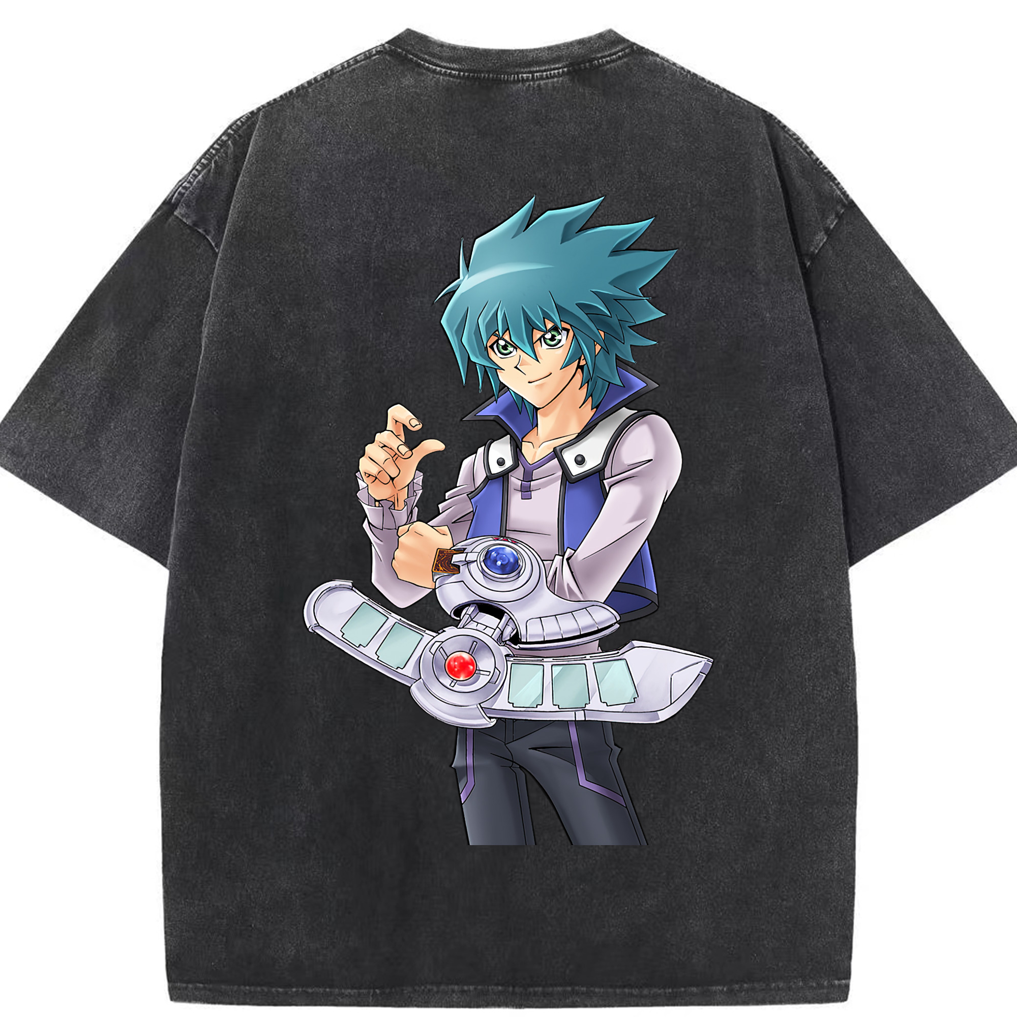（画像用） 遊☆戯☆王 Yu-Gi-Oh! 綿100% ヴィンテージ風 半袖Tシャツ（背面プリント）