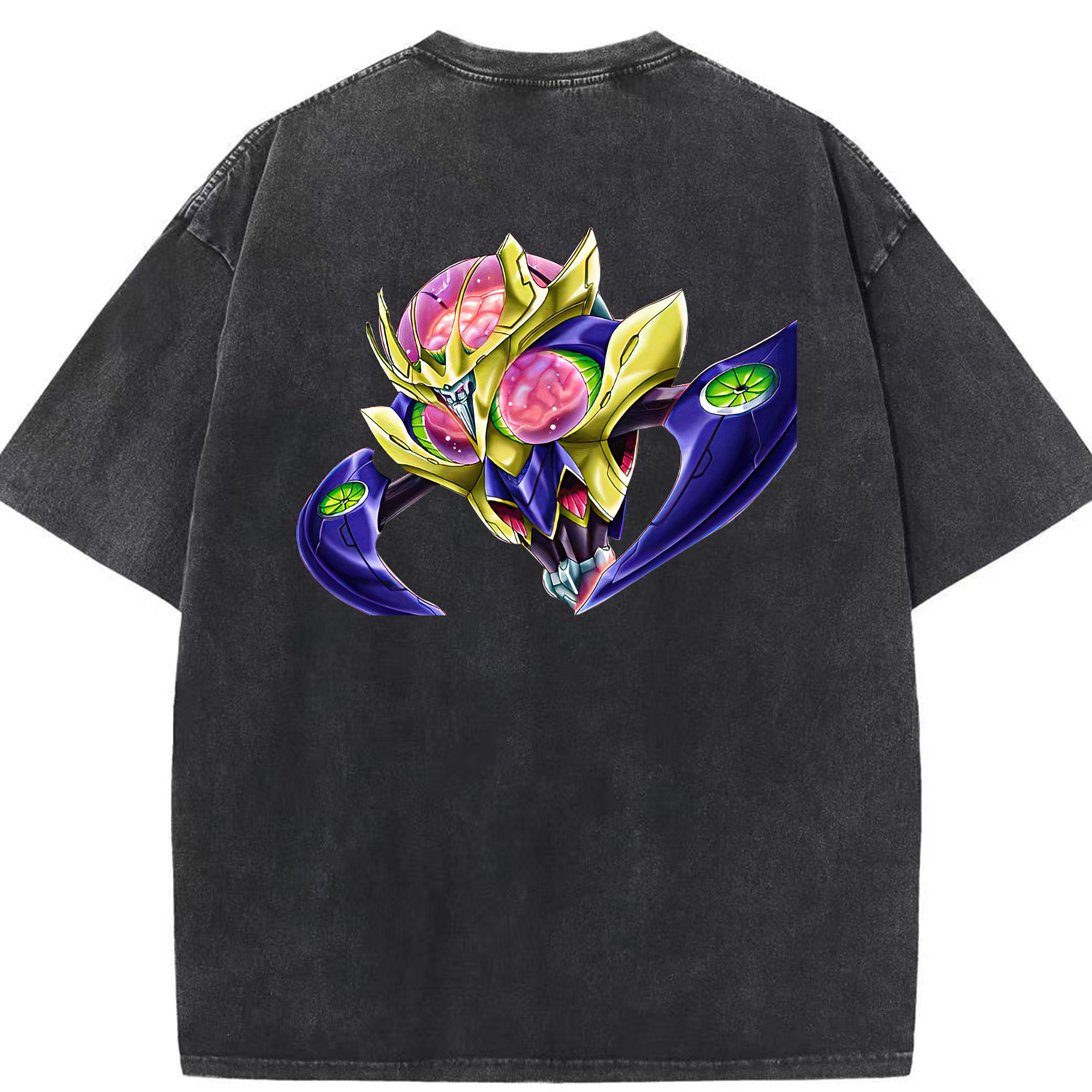 （画像用） 遊☆戯☆王 Yu-Gi-Oh! 綿100% ヴィンテージ風 半袖Tシャツ（背面プリント）