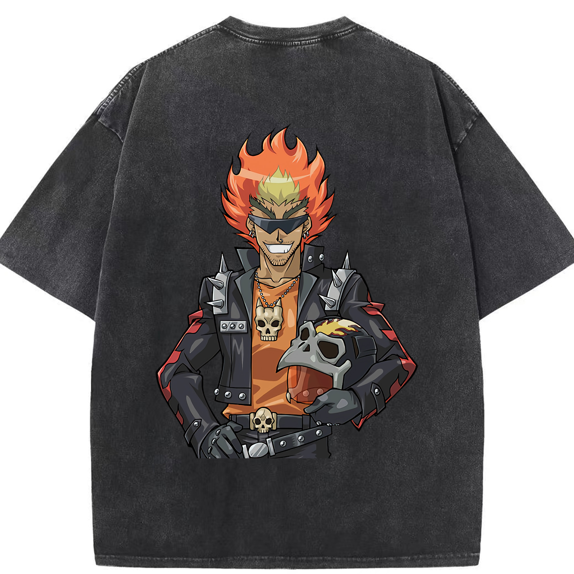 （画像用） 遊☆戯☆王 Yu-Gi-Oh! 綿100% ヴィンテージ風 半袖Tシャツ（背面プリント）