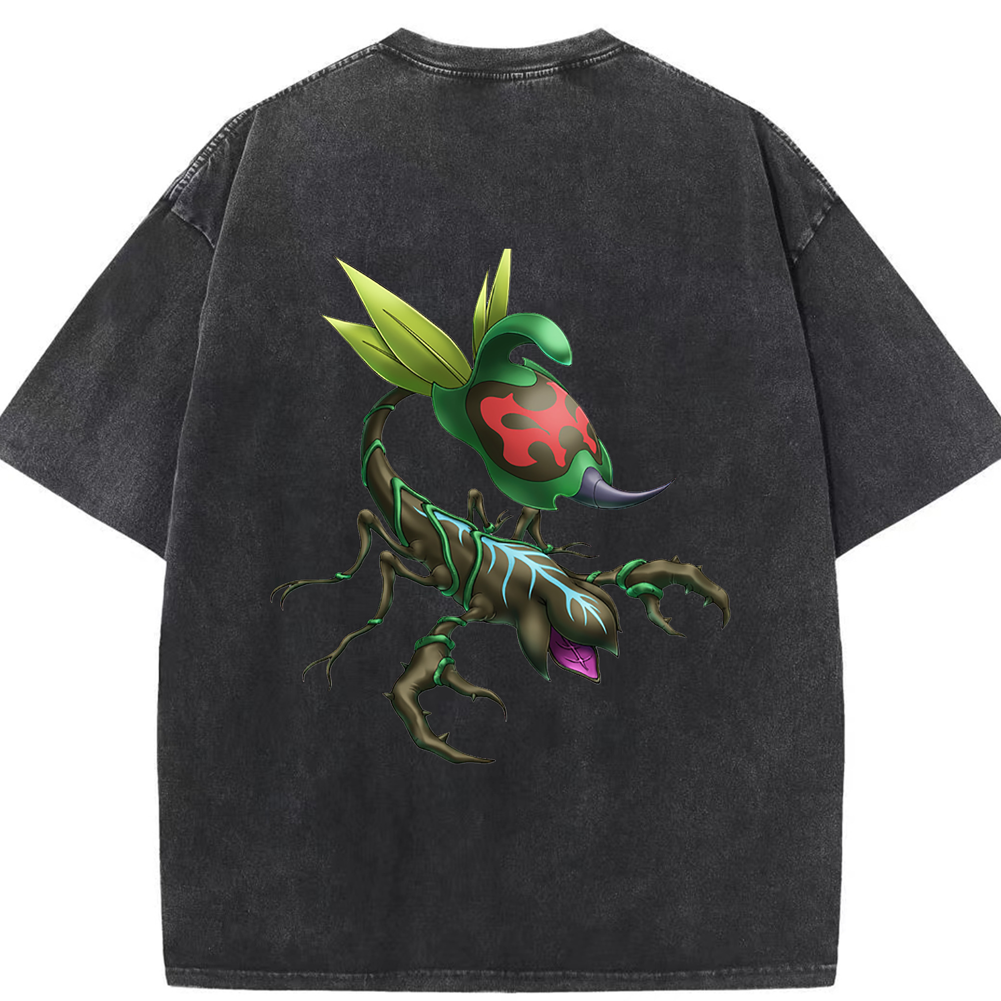 （画像用） 遊☆戯☆王 Yu-Gi-Oh! 綿100% ヴィンテージ風 半袖Tシャツ（背面プリント）
